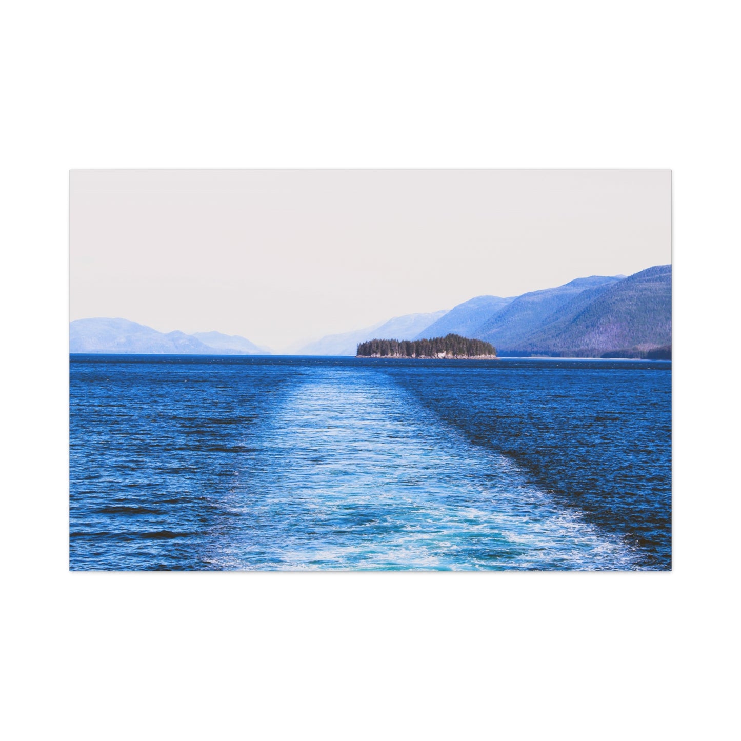 Canvas Print - Wake in Water Photo