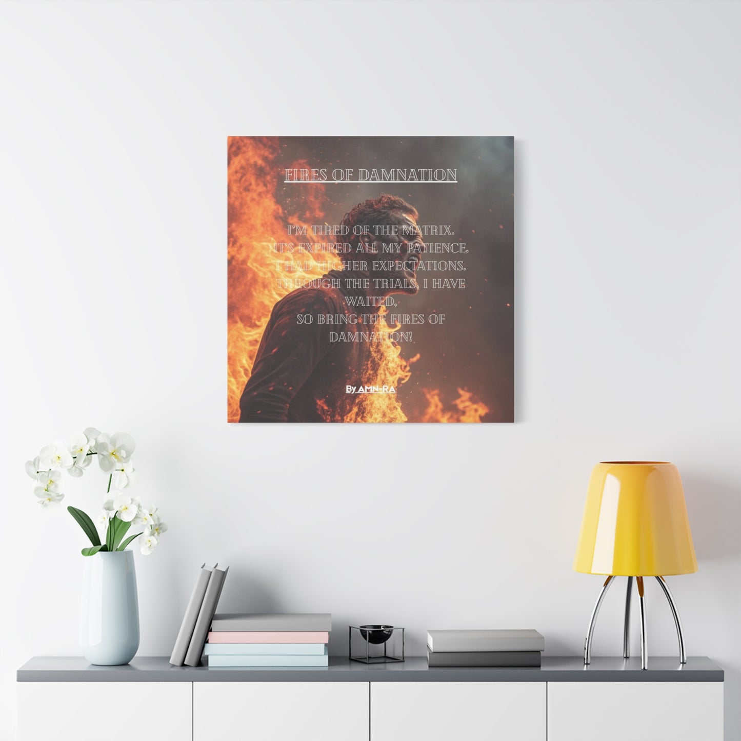 Canvas Print - Fires of Damnation By AMN-RA