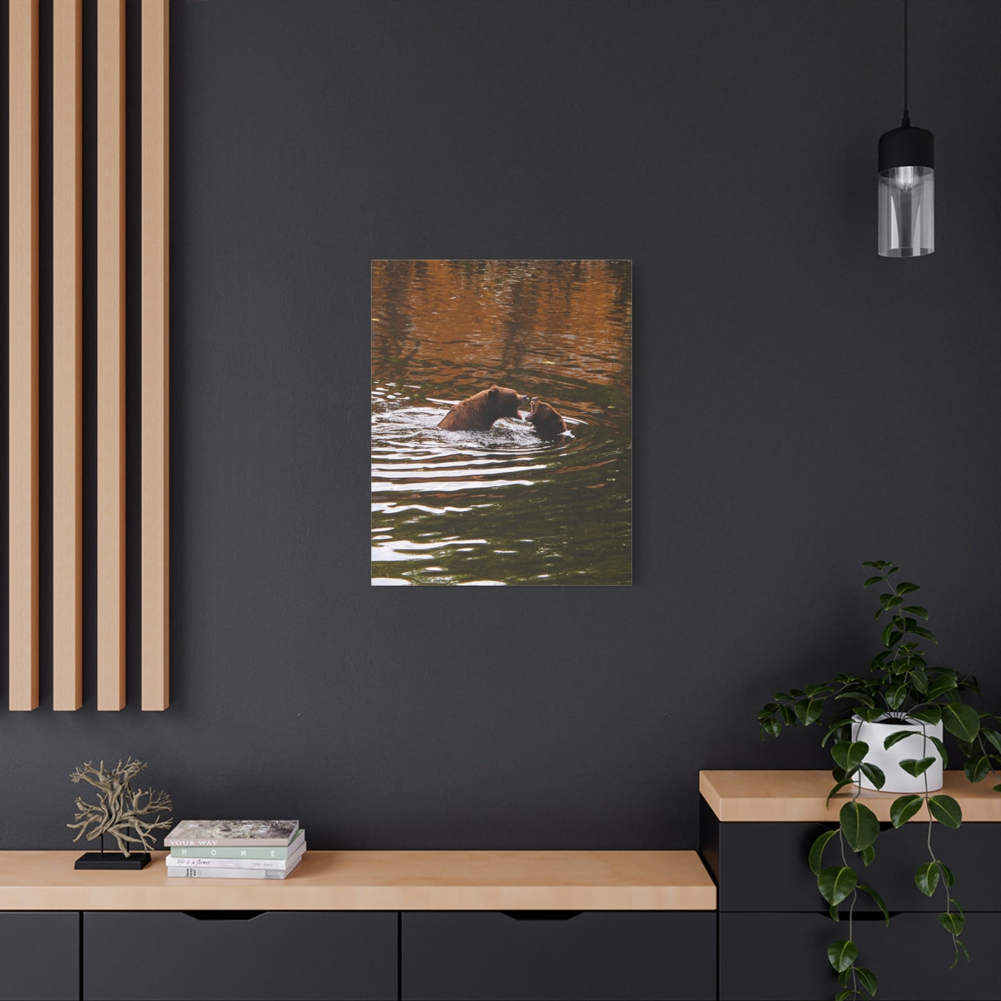 Canvas Print - Talking Bears Photograph