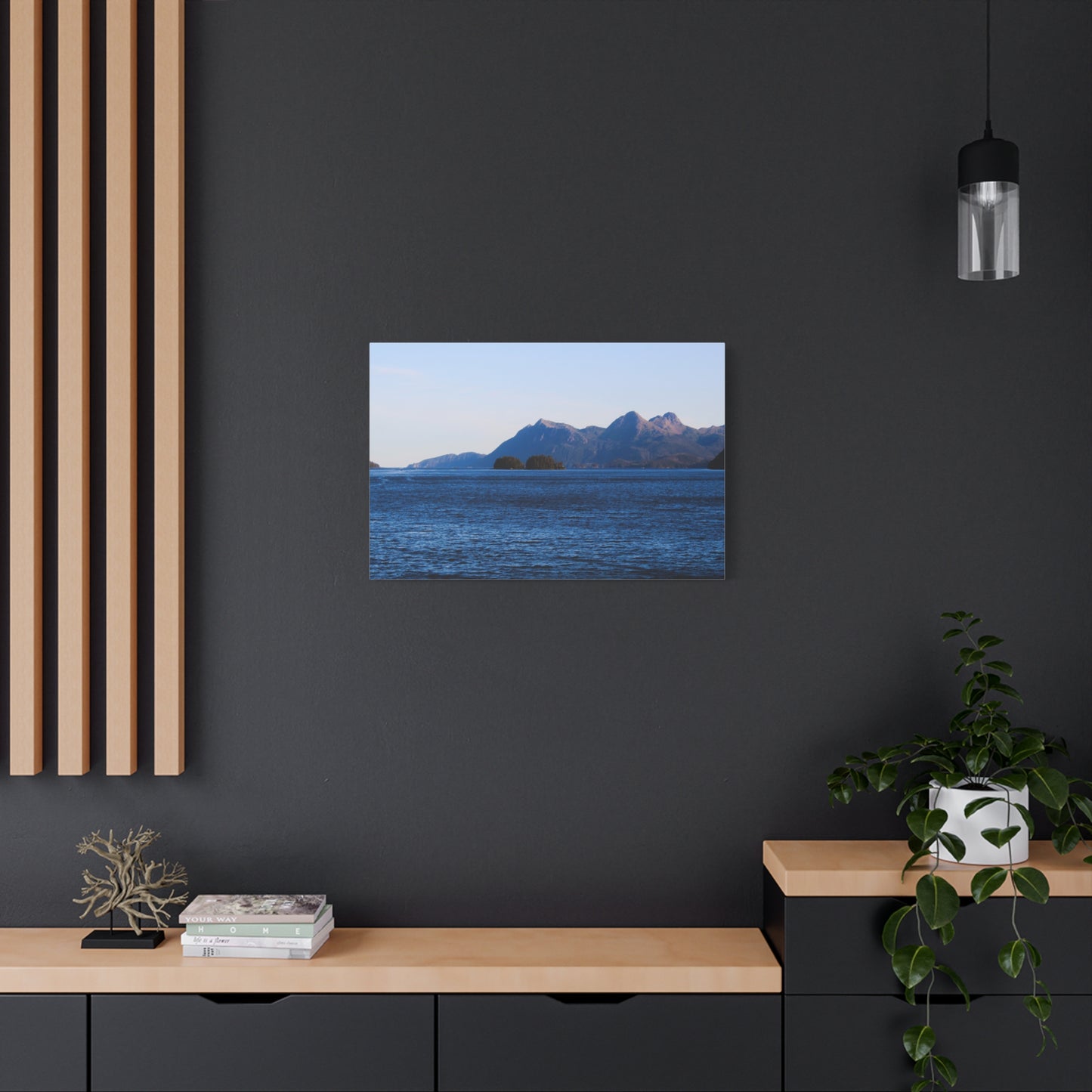Canvas Print - Where the Mountains Meet the Ocean Photo