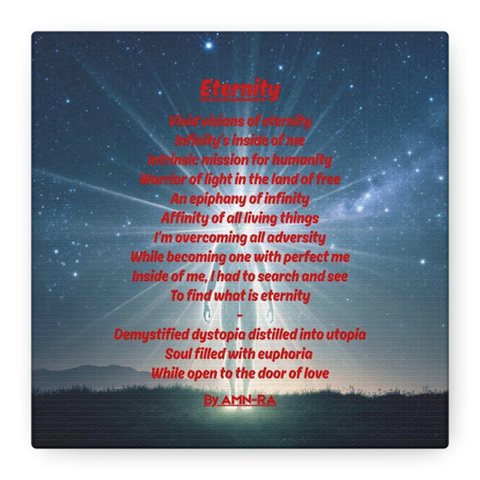 Poetic Canvas Print - Eternity - By AMN-RA