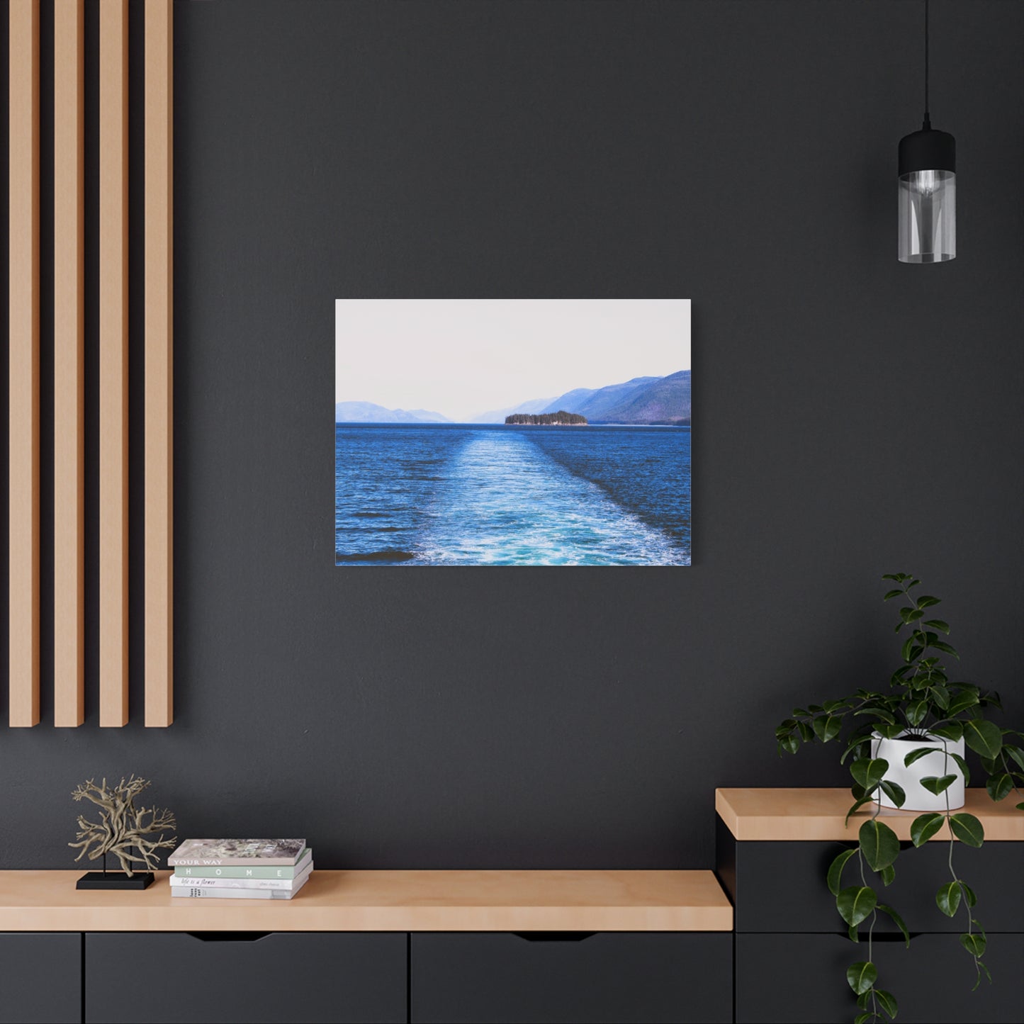 Canvas Print - Wake in Water Photo
