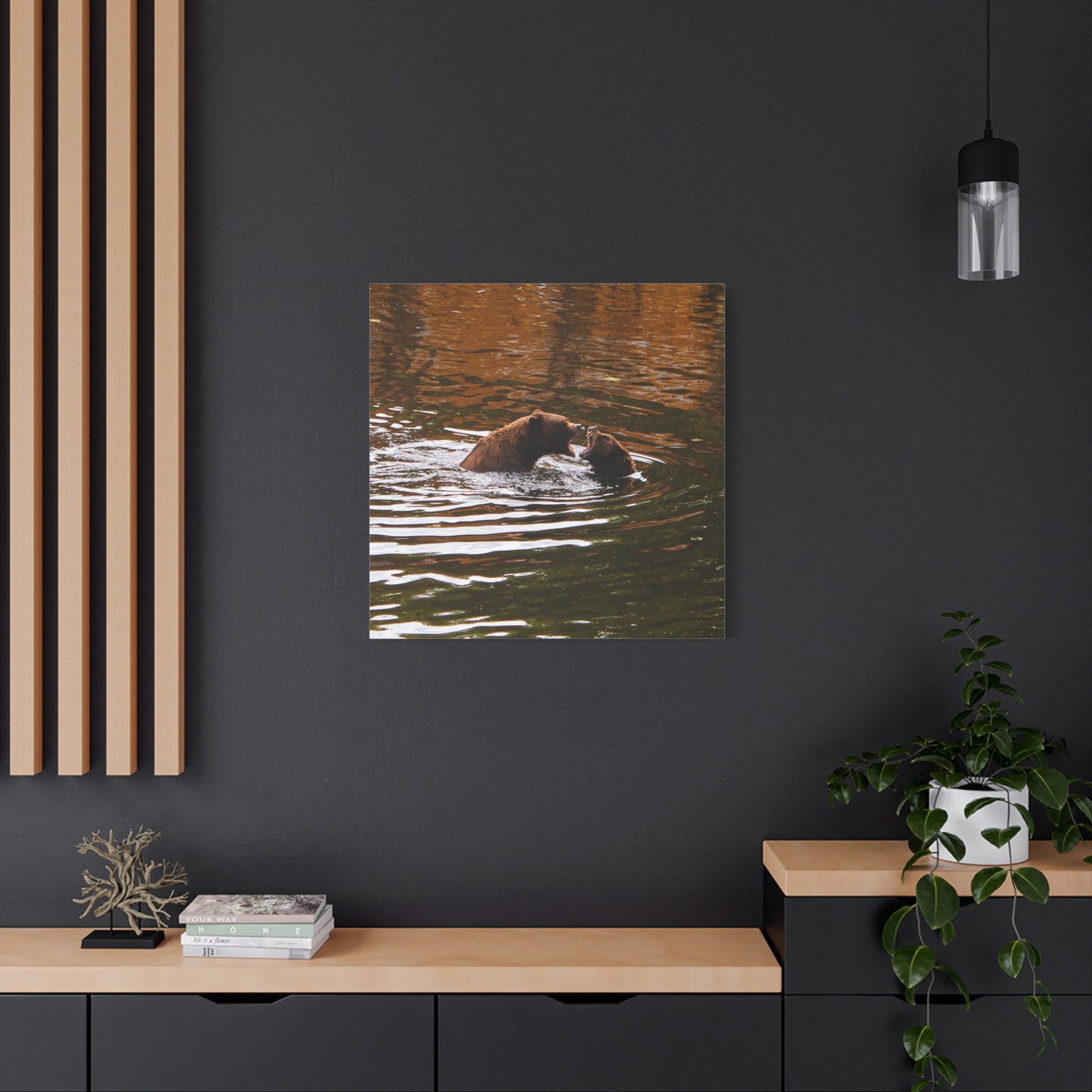 Canvas Print - Talking Bears Photograph