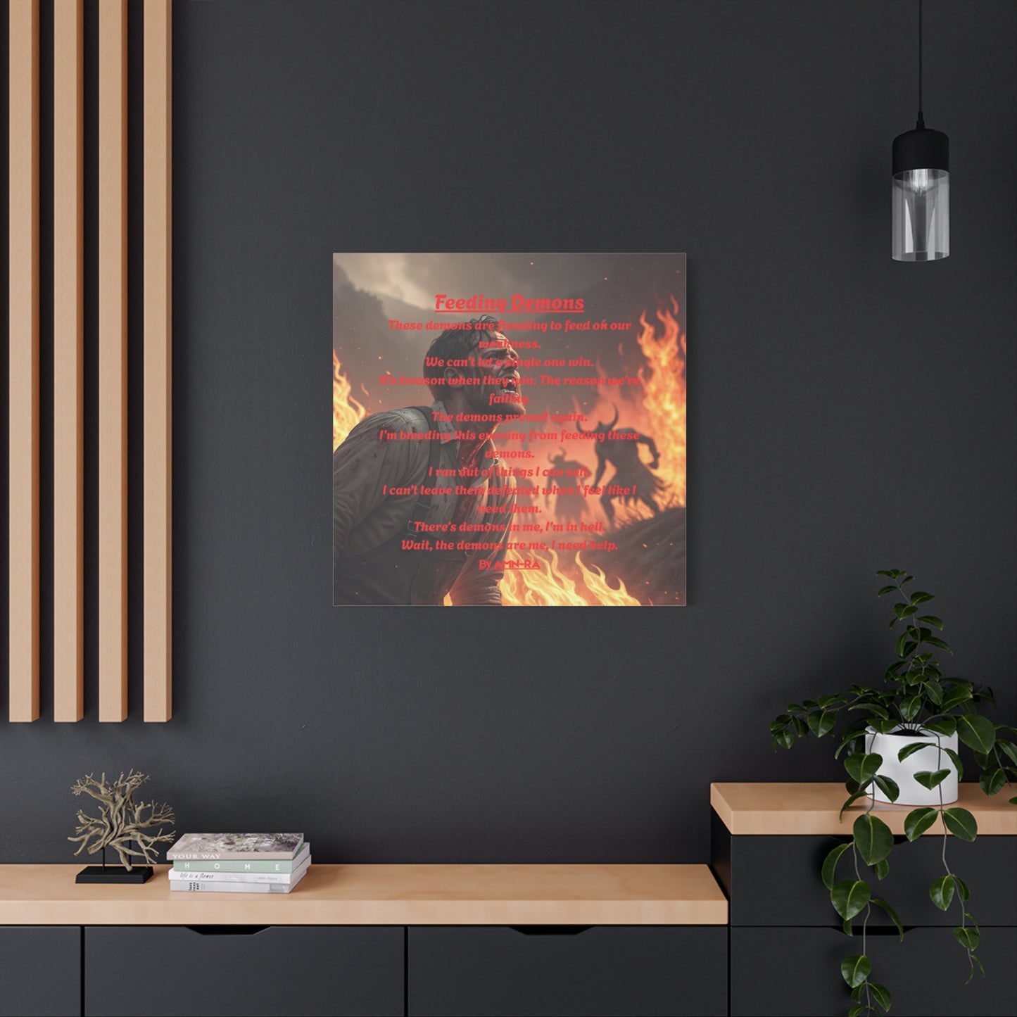 Canvas Print - Feeding Demons - By AMN-RA