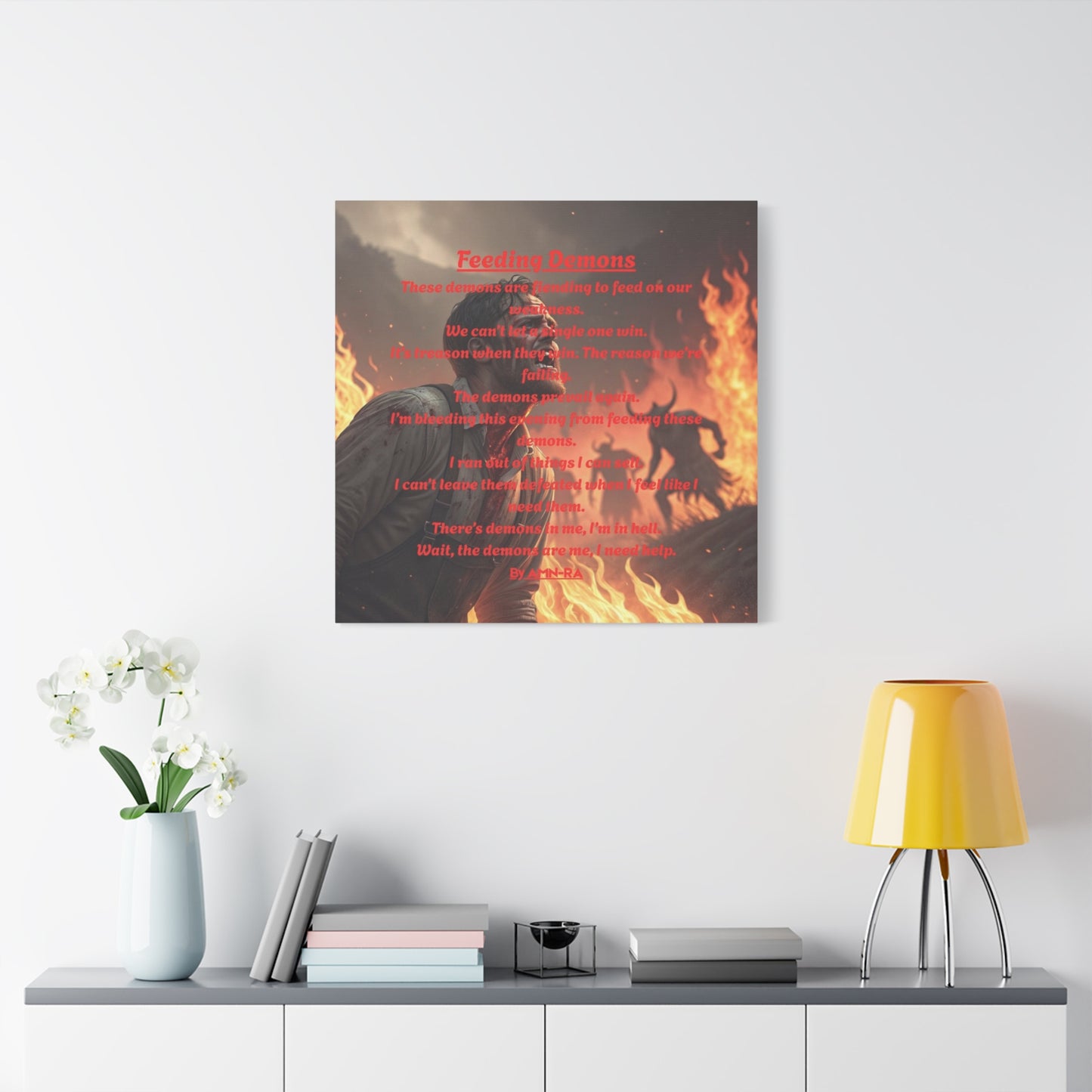 Canvas Print - Feeding Demons - By AMN-RA