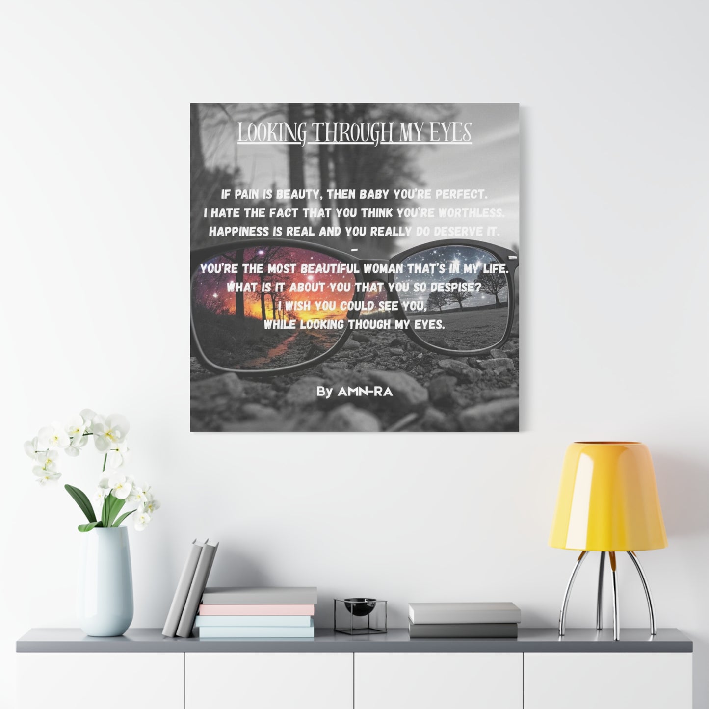 Canvas Poster - Full Color "Looking Through My Eyes" by AMN_RA