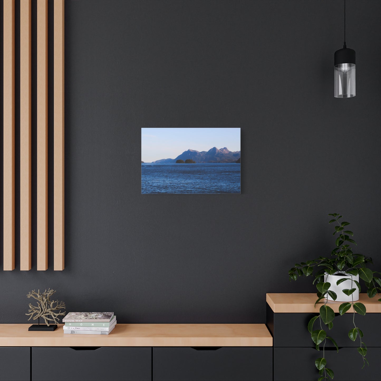 Canvas Print - Where the Mountains Meet the Ocean Photo