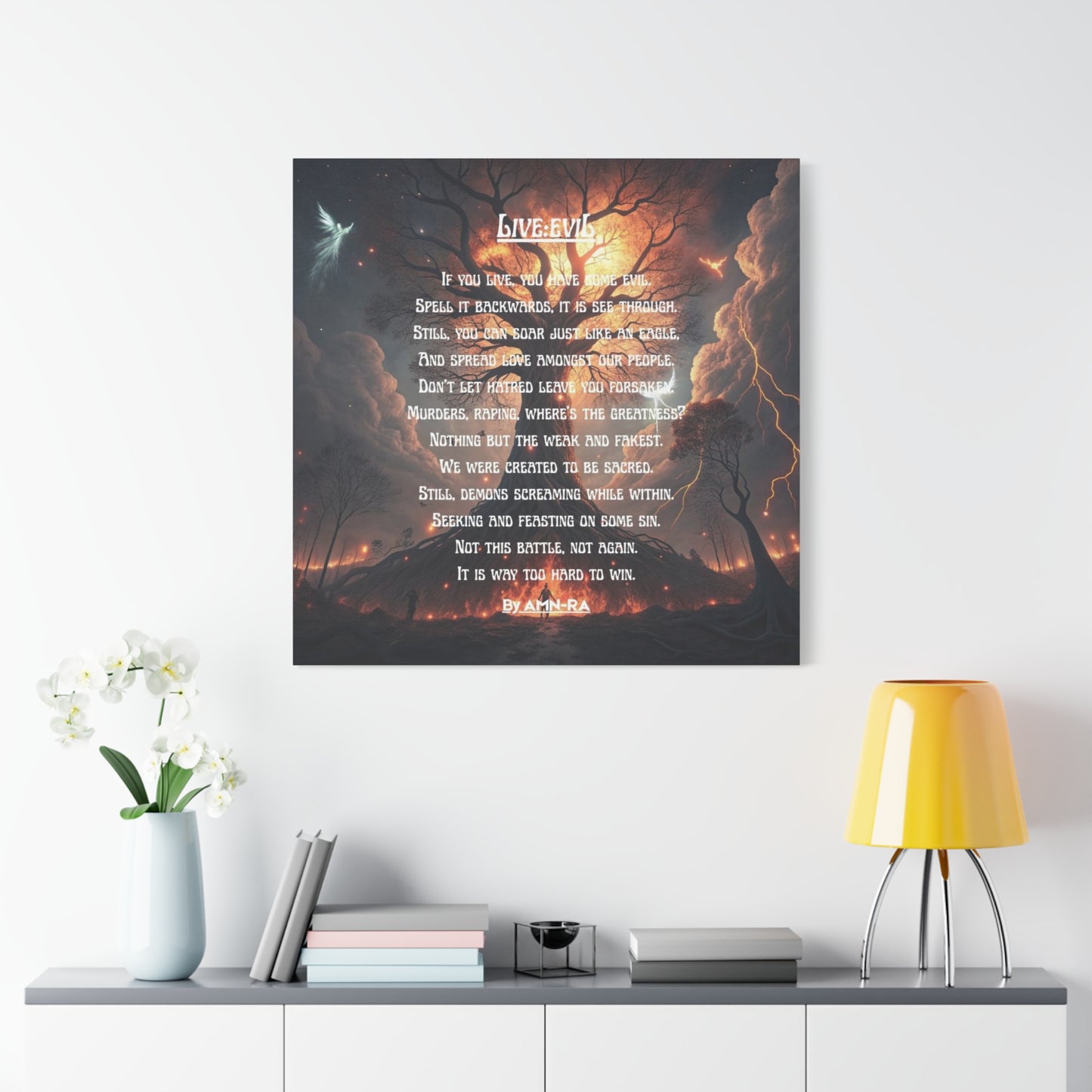 Canvas Print - Live:eviL - By AMN-RA