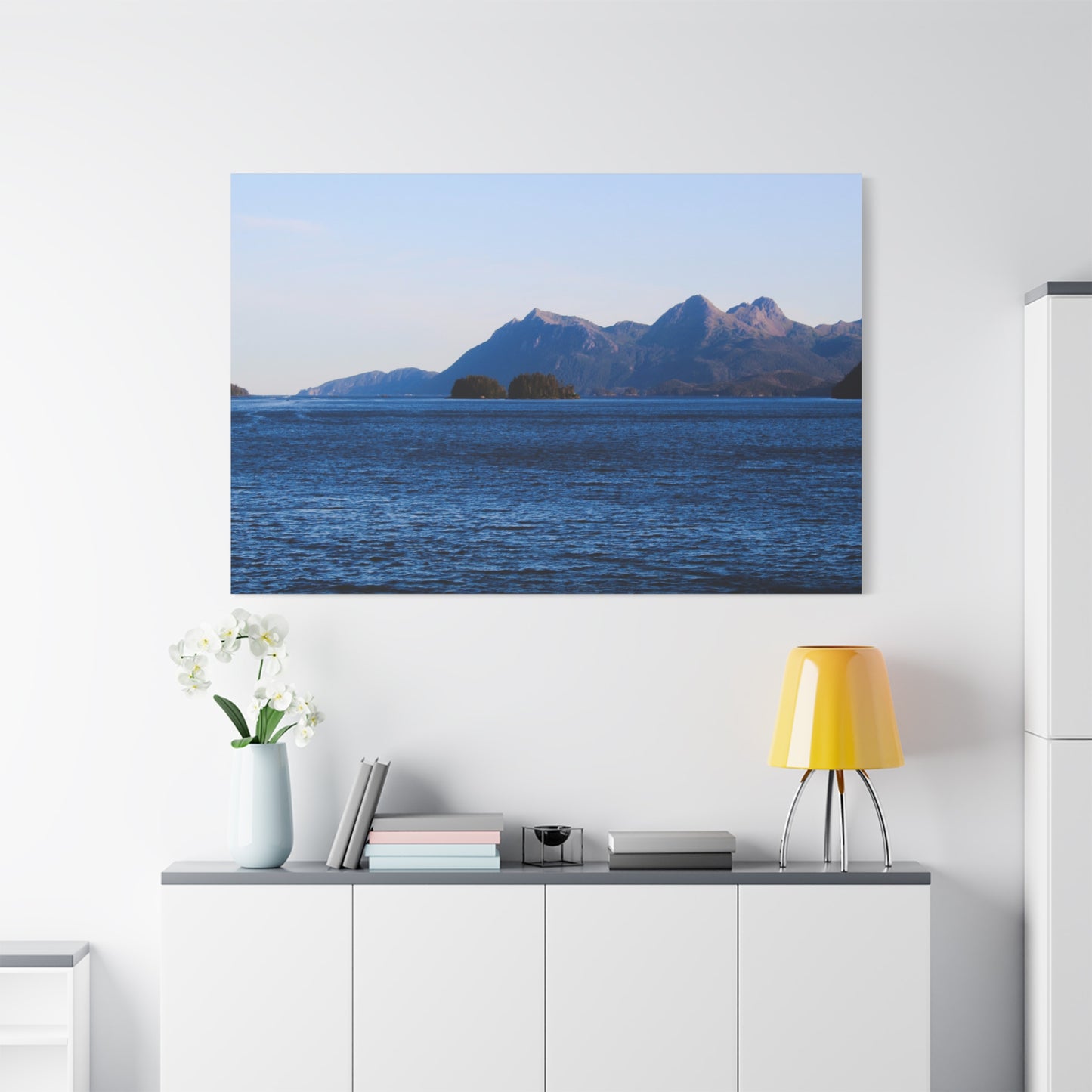 Canvas Print - Where the Mountains Meet the Ocean Photo