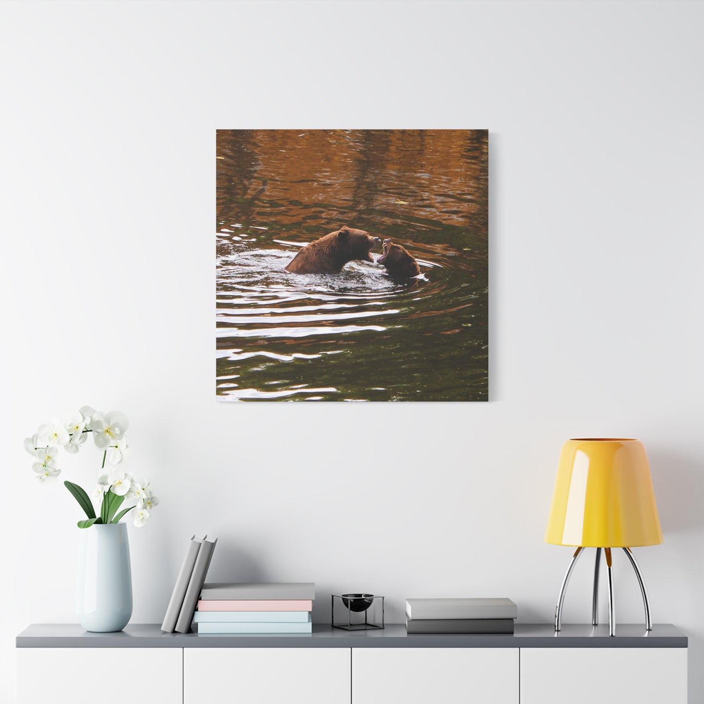 Canvas Print - Talking Bears Photograph