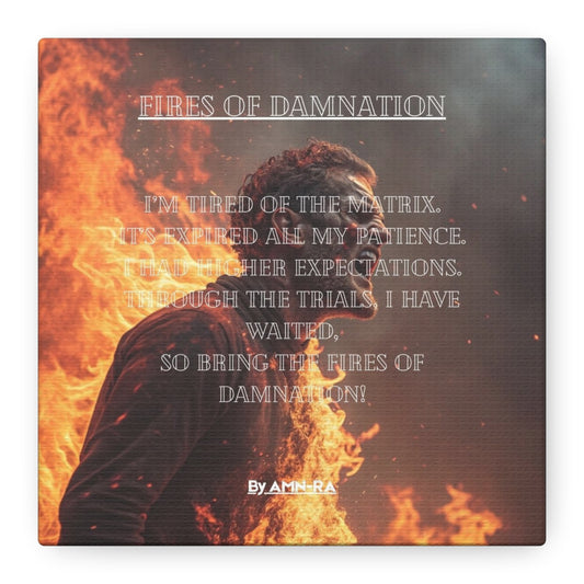 Canvas Print - Fires of Damnation By AMN-RA