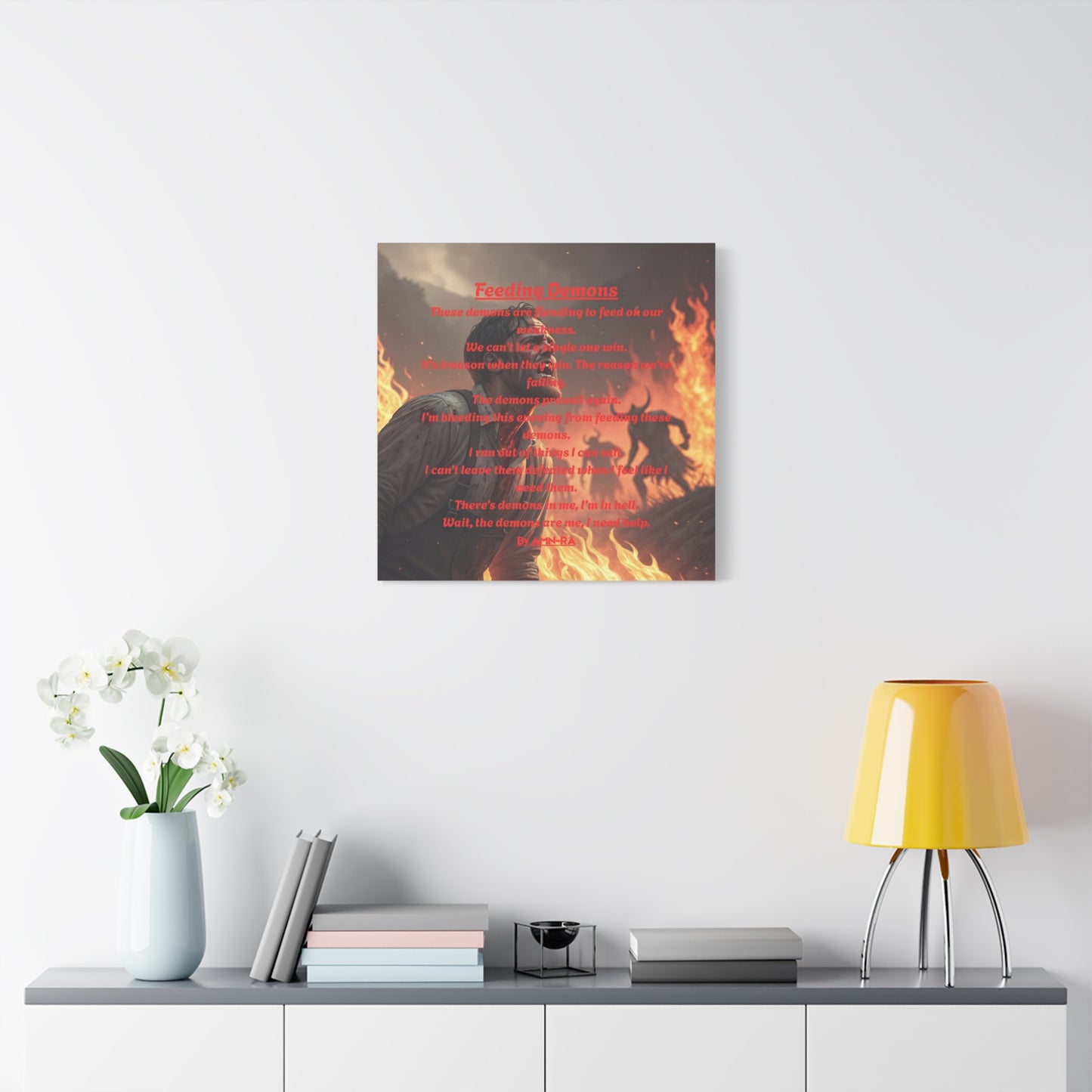 Canvas Print - Feeding Demons - By AMN-RA