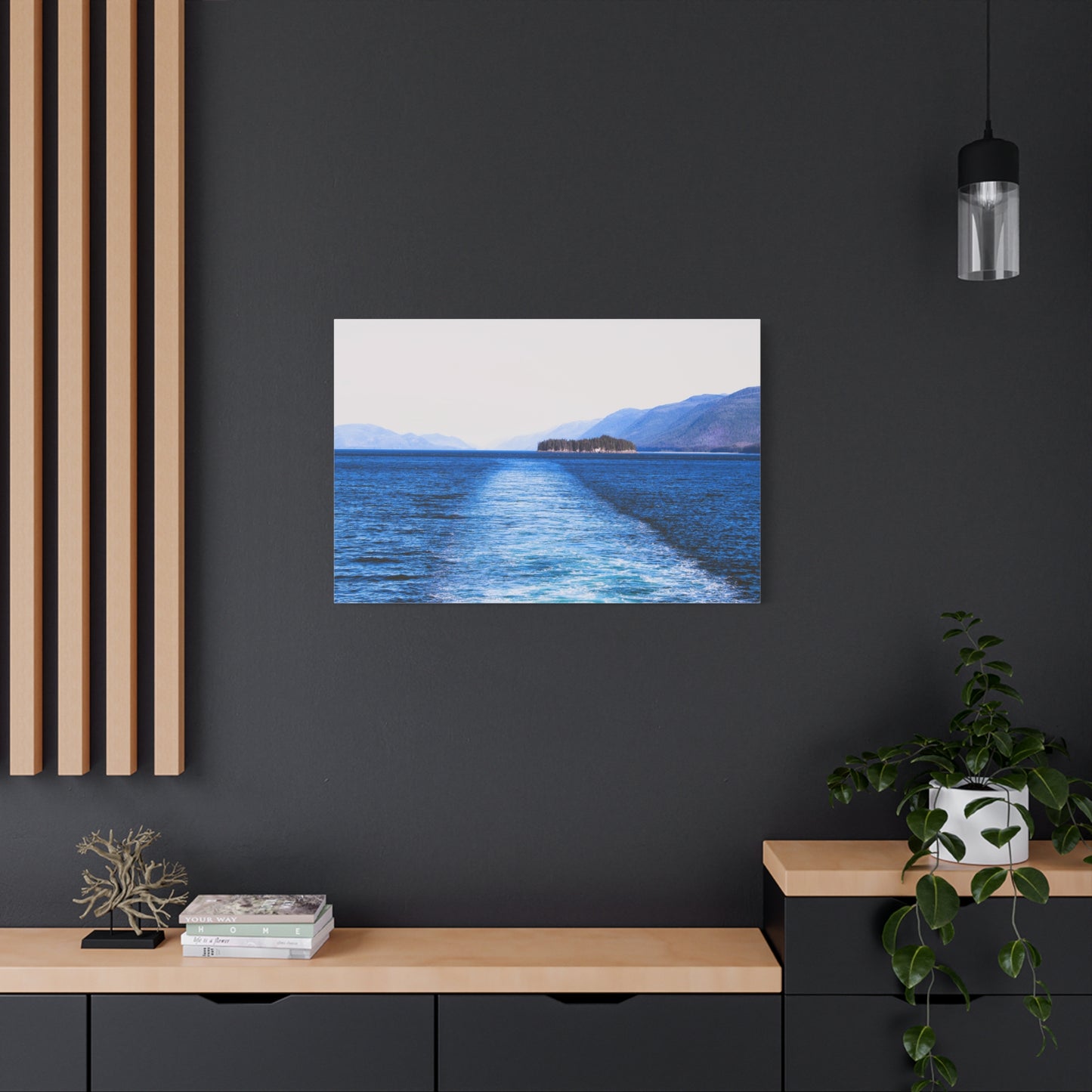Canvas Print - Wake in Water Photo