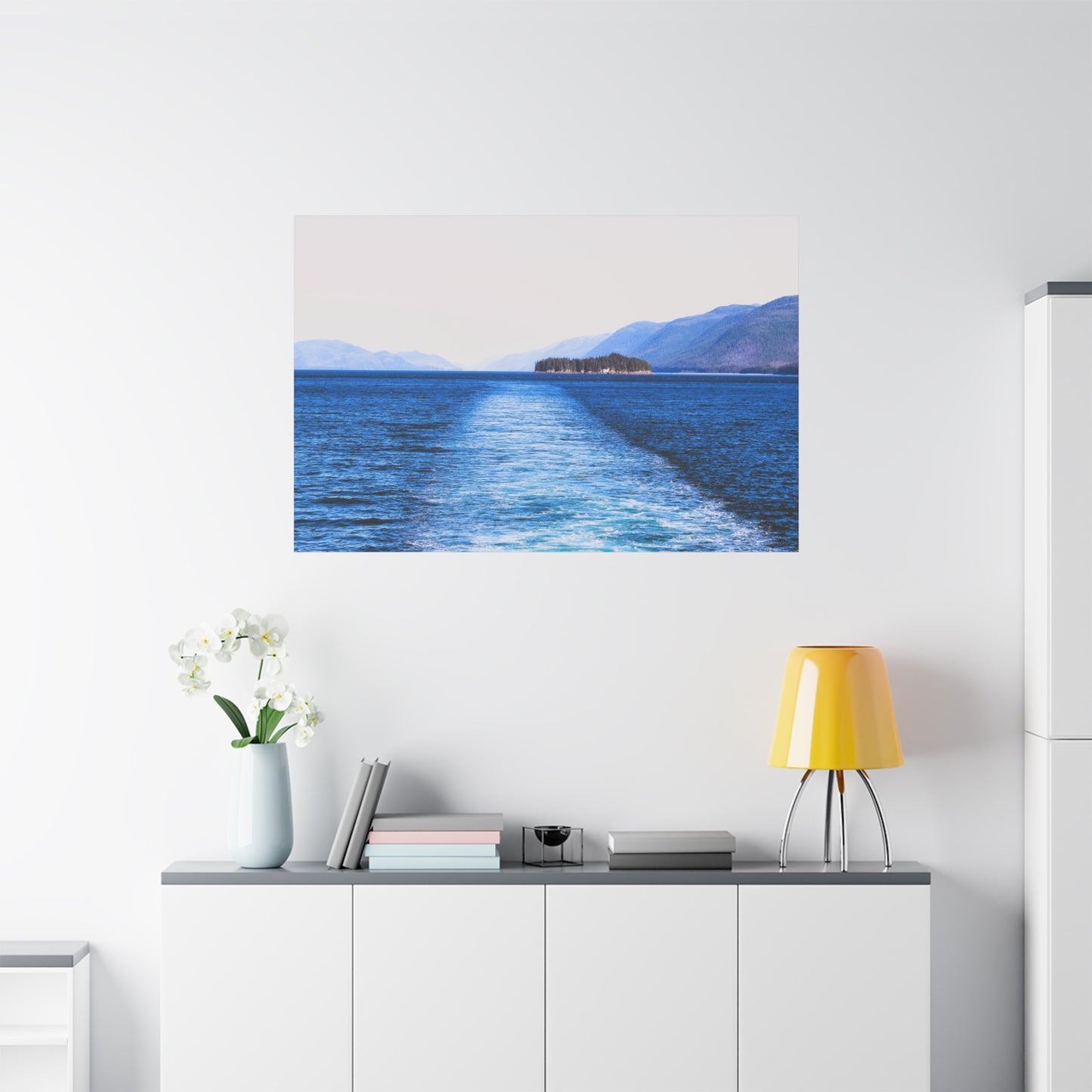 Canvas Print - Wake in Water Photo