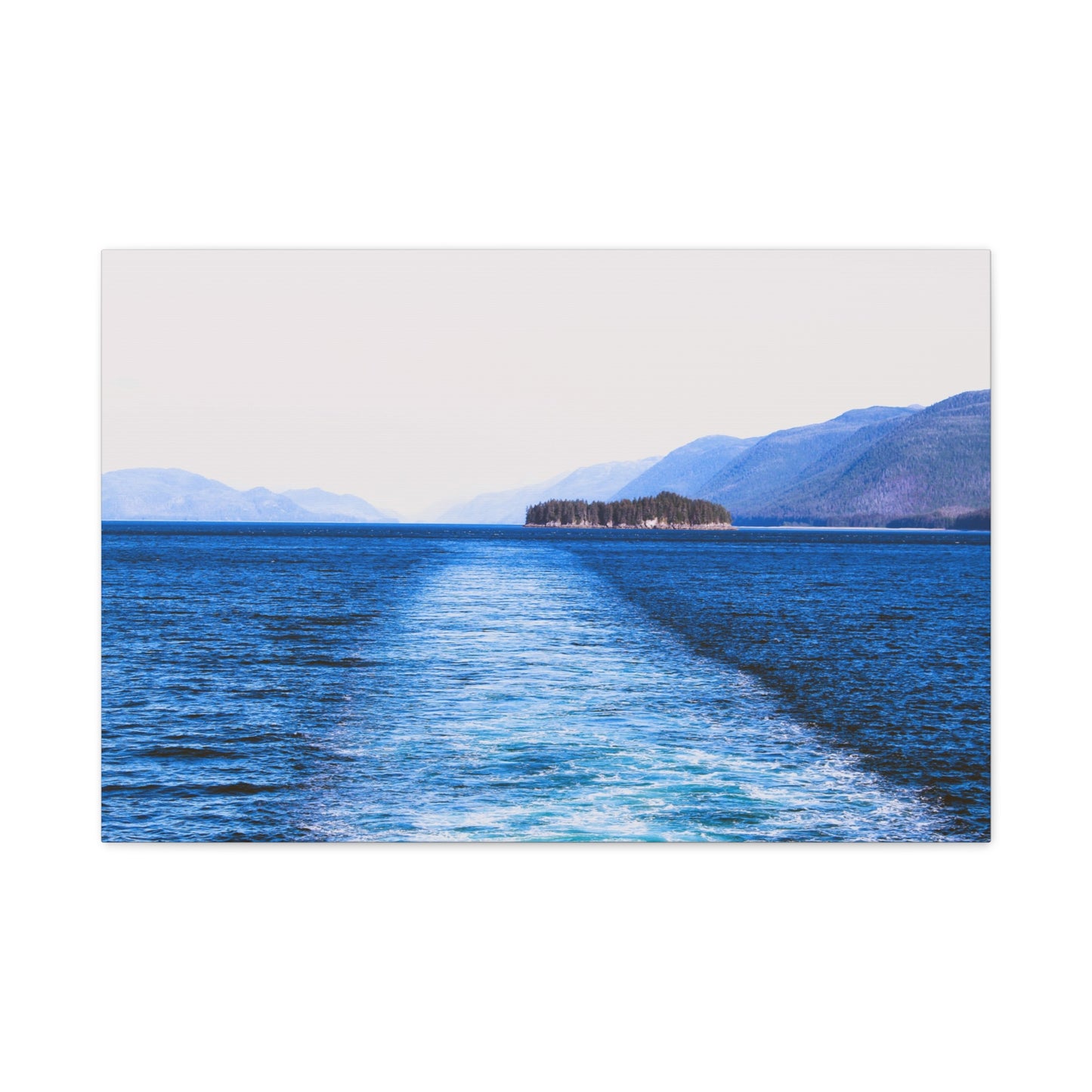 Canvas Print - Wake in Water Photo