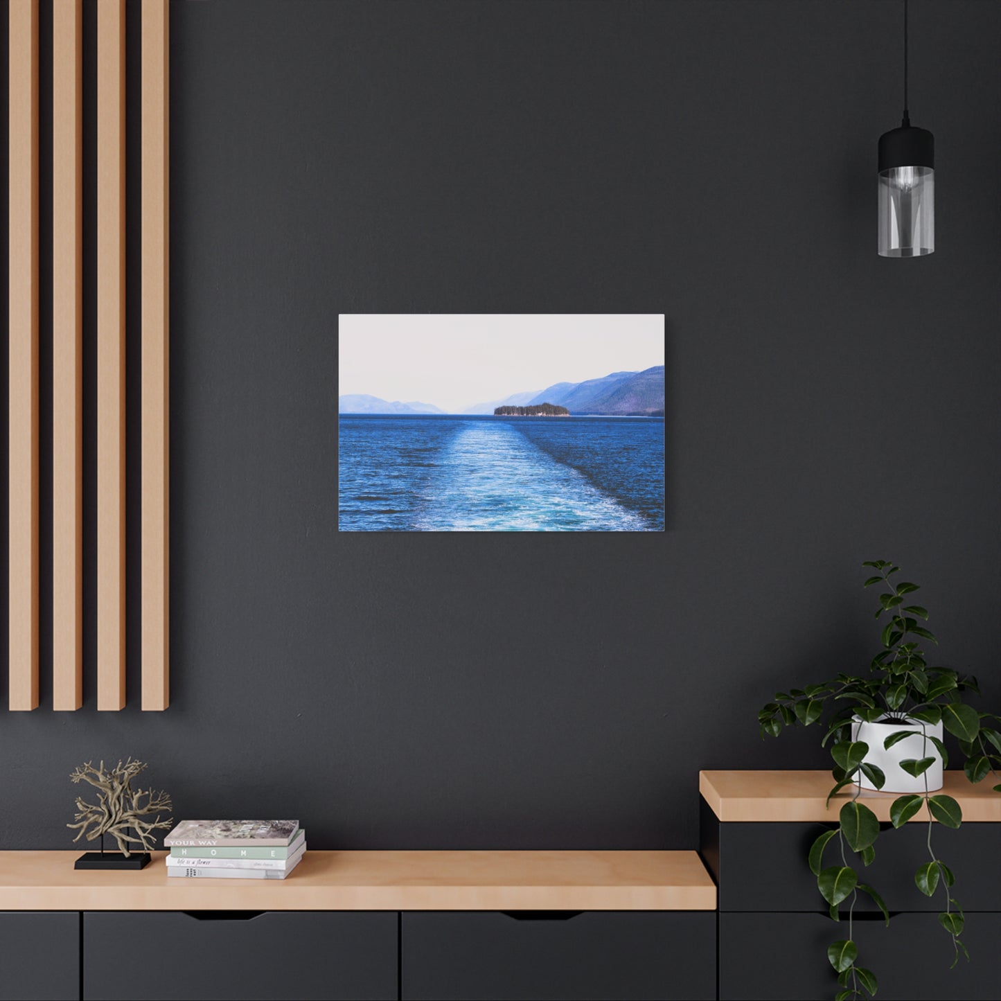 Canvas Print - Wake in Water Photo
