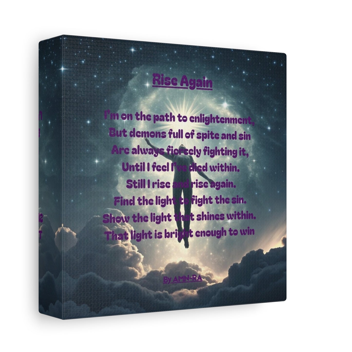 Poetic Canvas Print - Rise Again - By AMN-RA