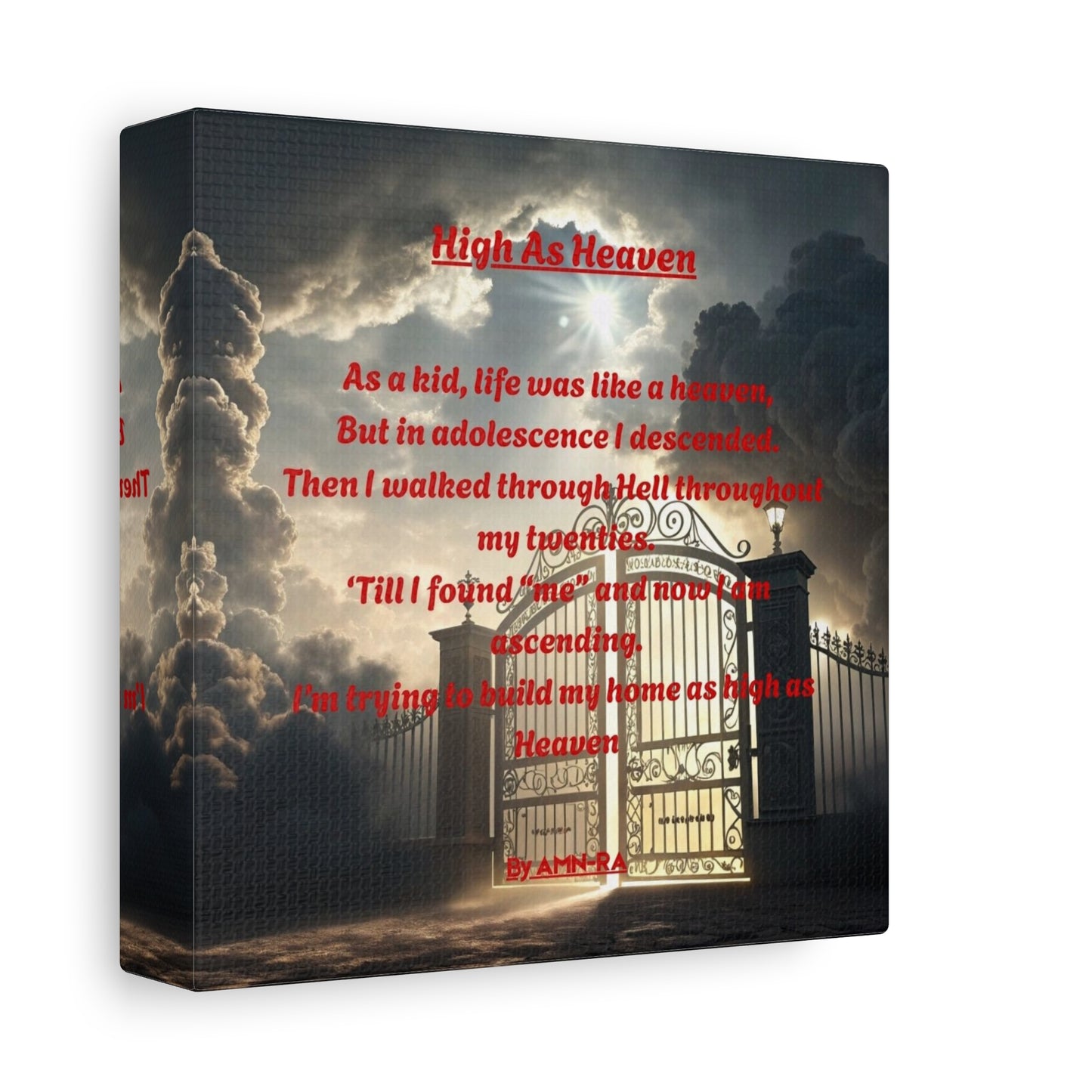 Canvas Print Poetry - High As Heaven - By AMN-RA