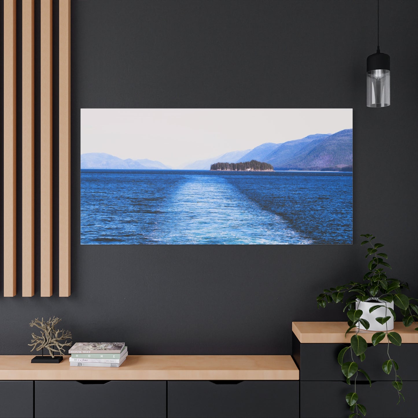 Canvas Print - Wake in Water Photo
