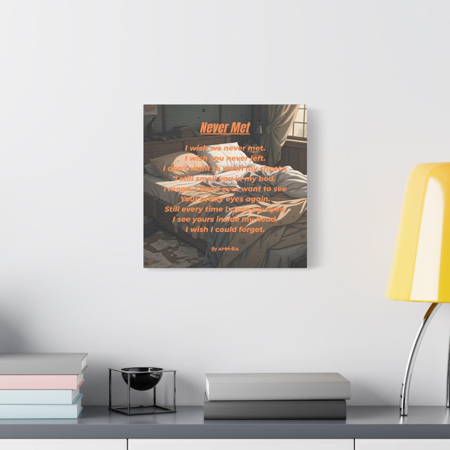 Canvas Poster - Full Color "Never Met" by AMN_RA