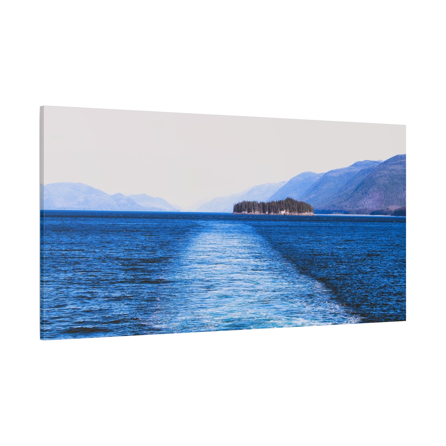 Canvas Print - Wake in Water Photo