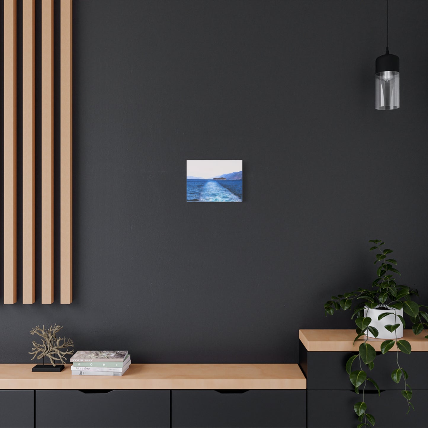 Canvas Print - Wake in Water Photo