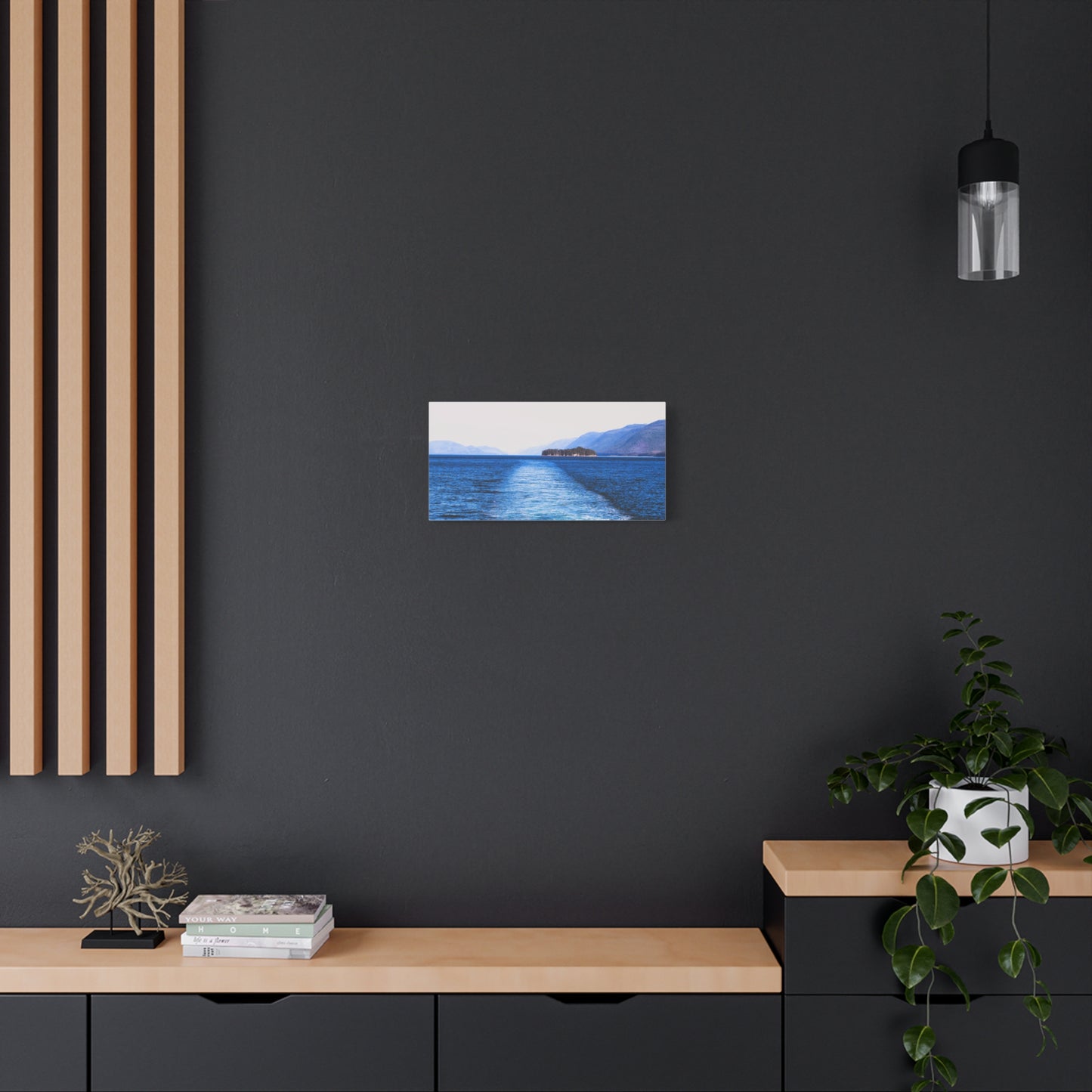 Canvas Print - Wake in Water Photo