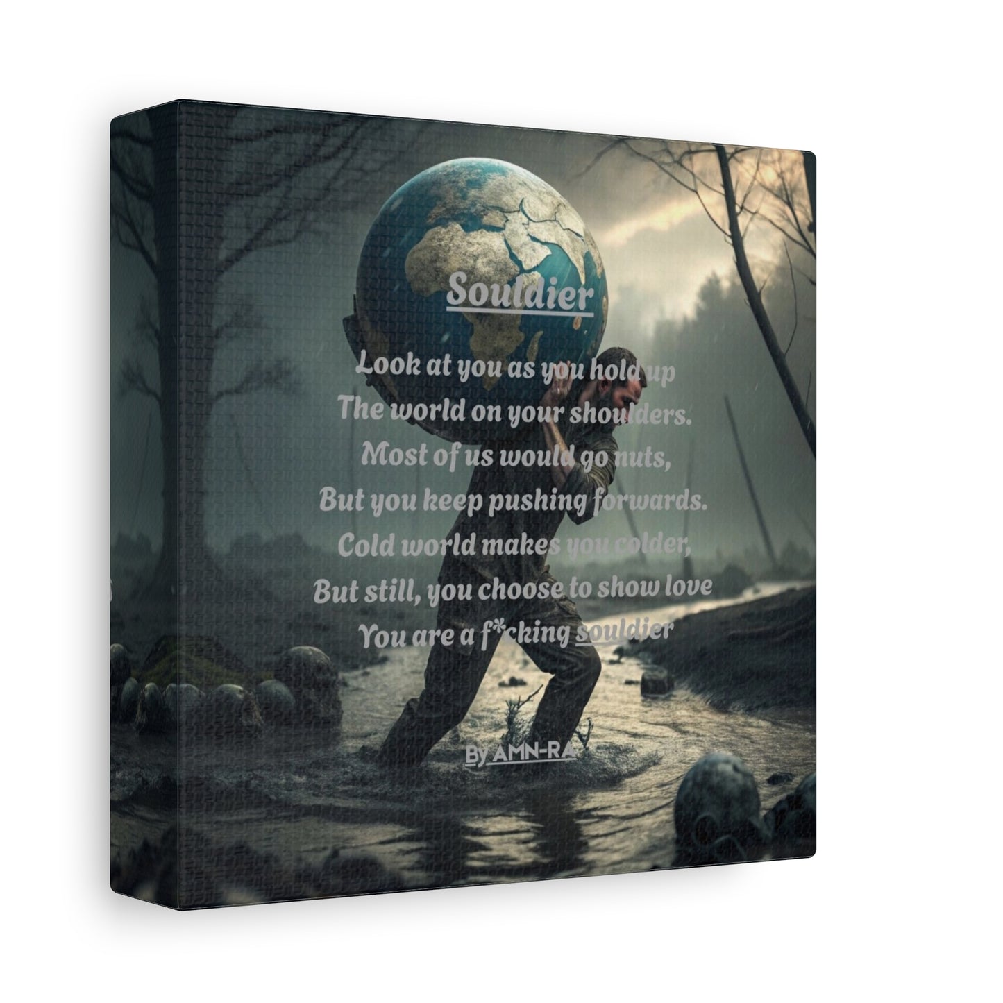 Canvas Print Poetry - Souldier - By AMN-RA
