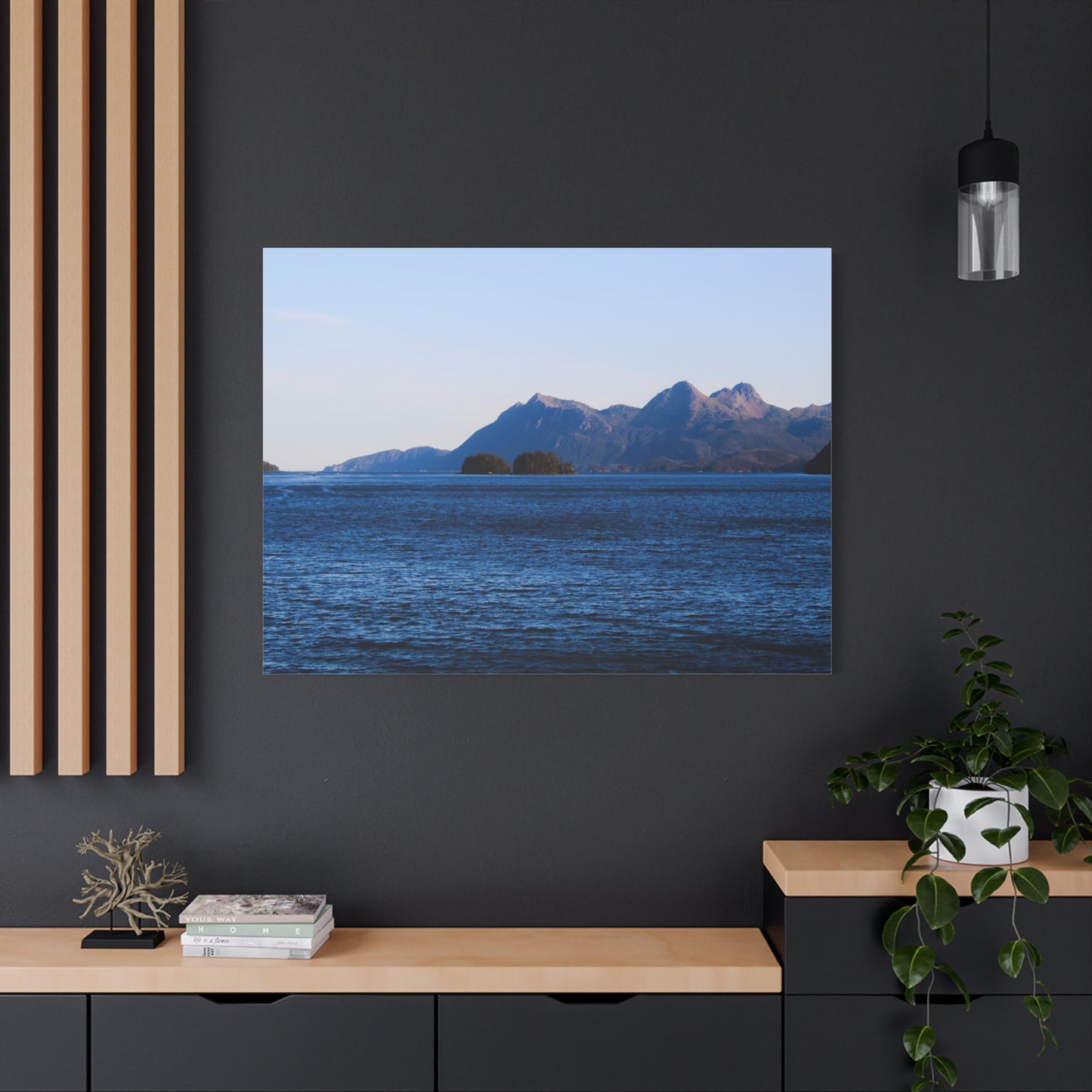 Canvas Print - Where the Mountains Meet the Ocean Photo