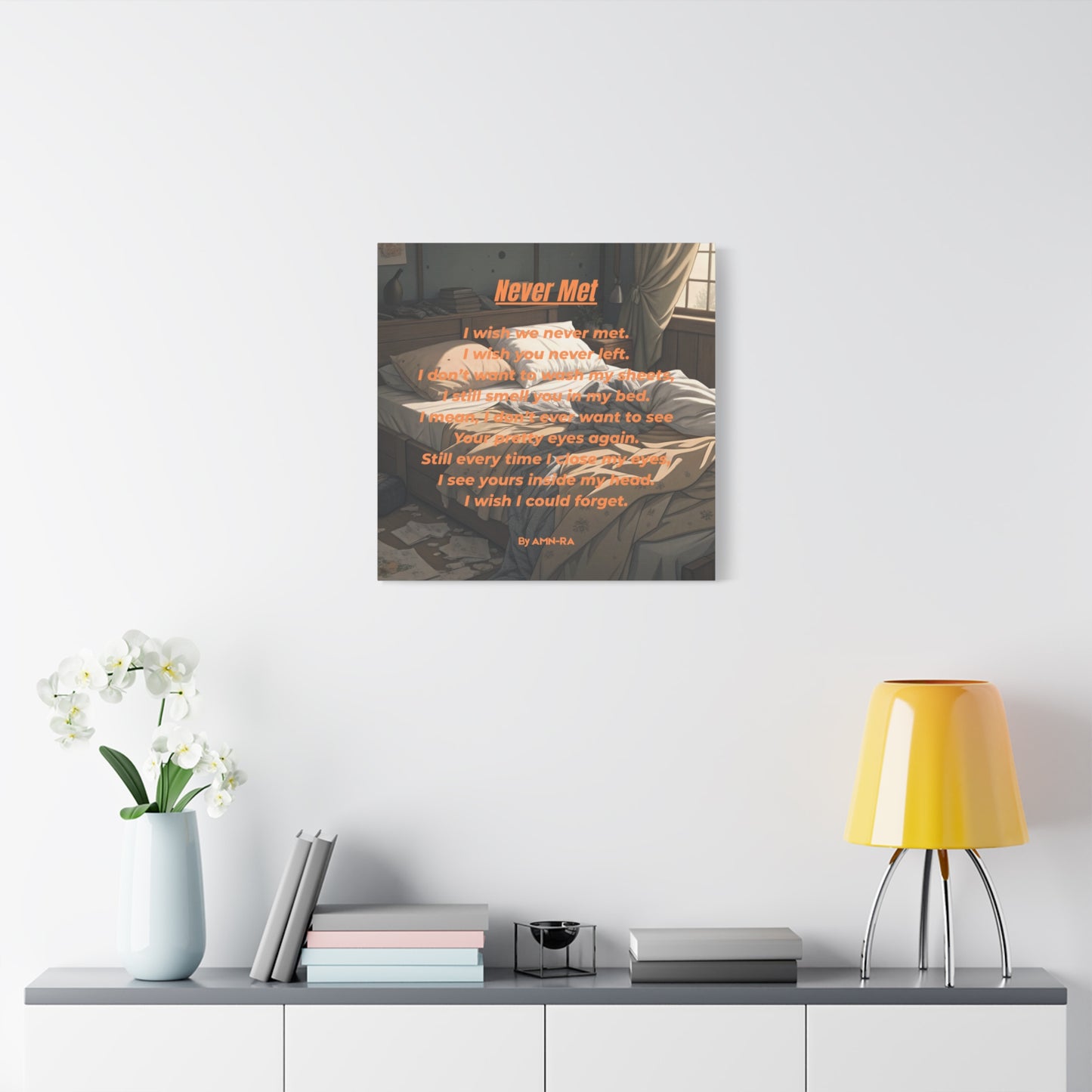 Canvas Poster - Full Color "Never Met" by AMN_RA