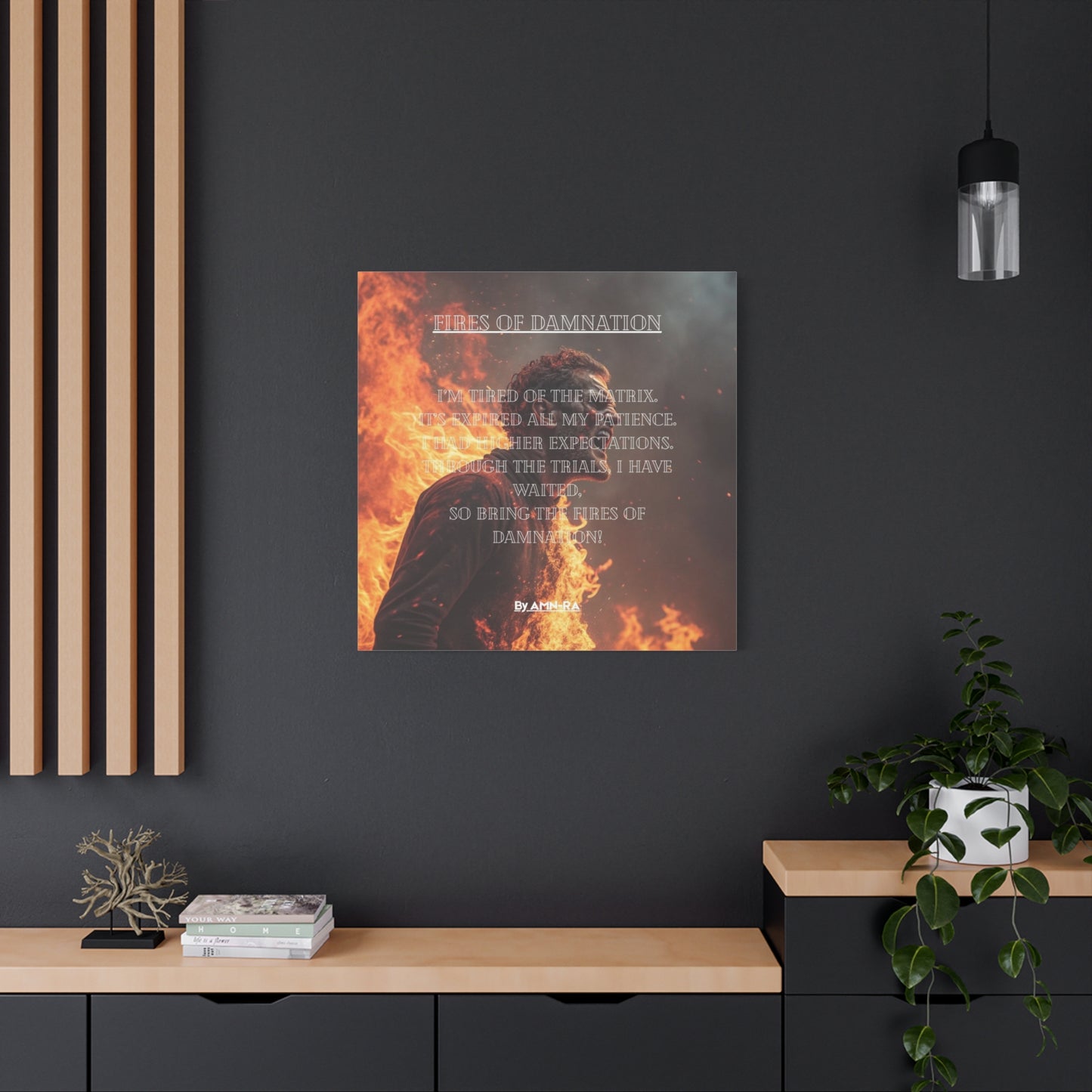 Canvas Print - Fires of Damnation By AMN-RA