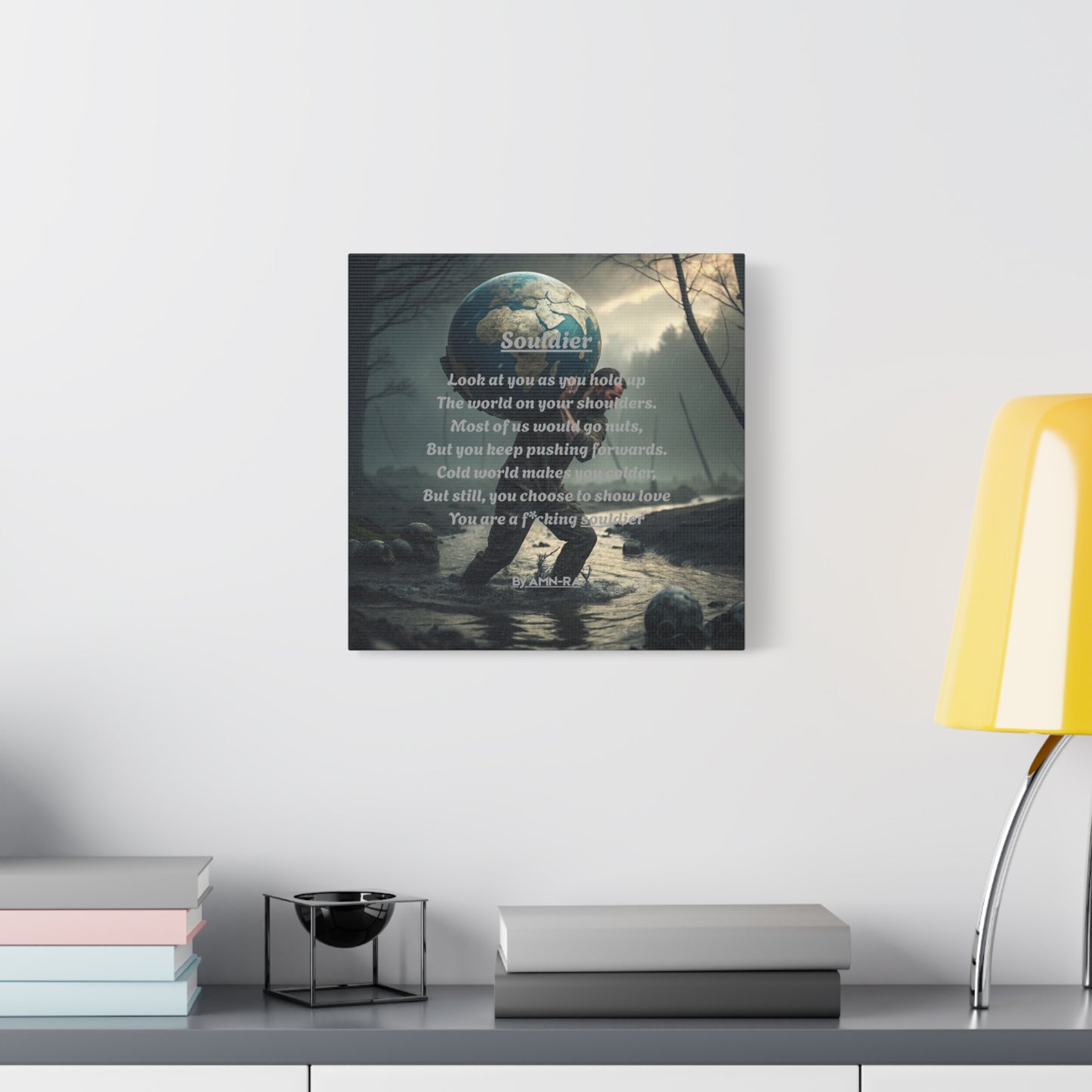 Canvas Print Poetry - Souldier - By AMN-RA