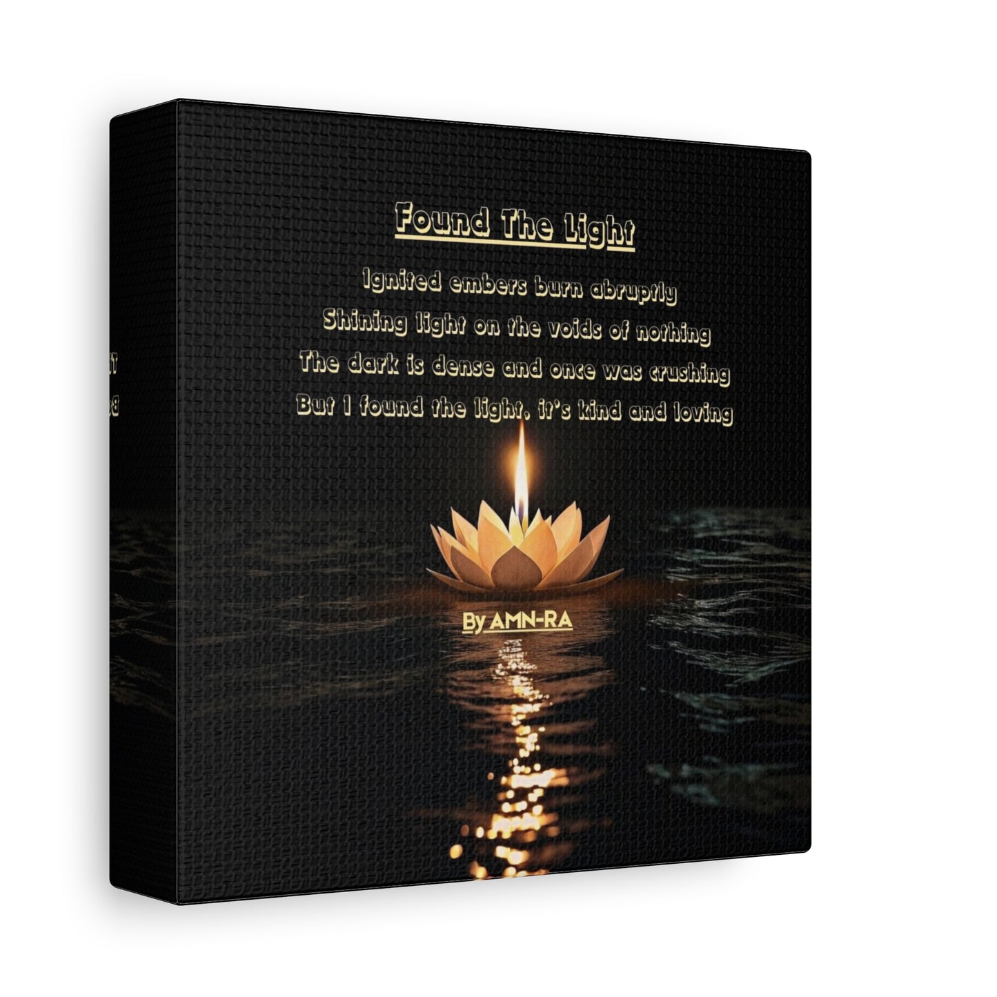 Poetic Canvas Print - Found The Light - By AMN-RA