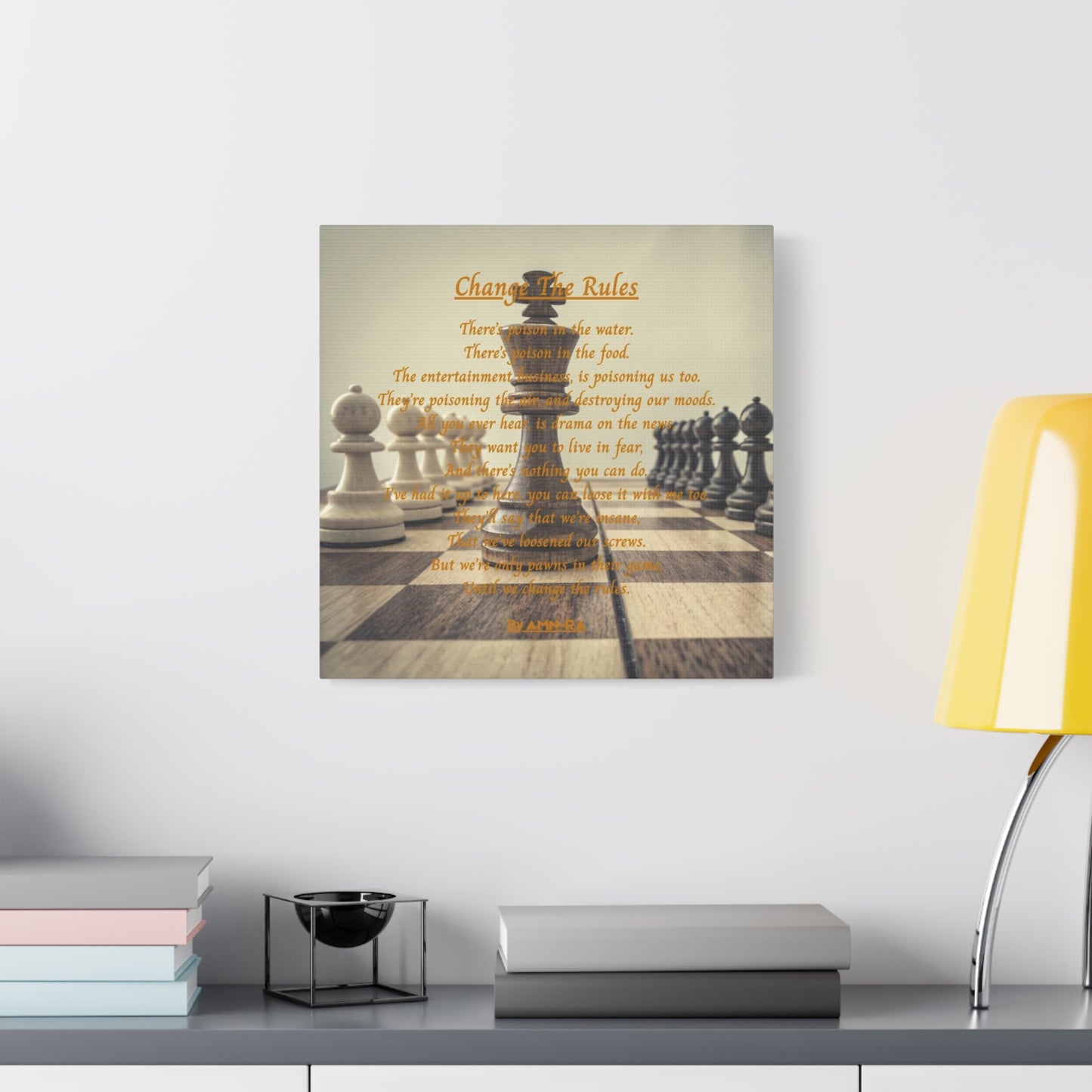 Canvas Print - Change The Rules - By AMN-RA