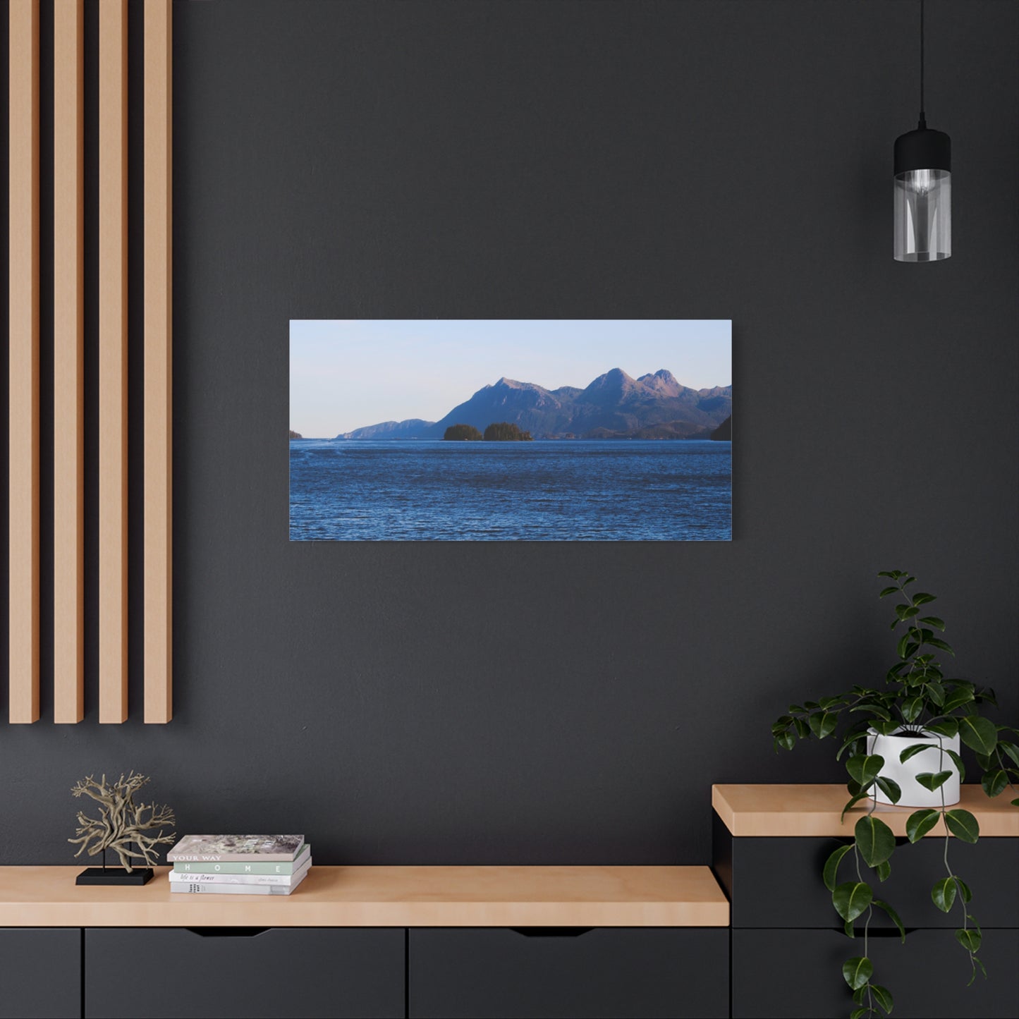 Canvas Print - Where the Mountains Meet the Ocean Photo