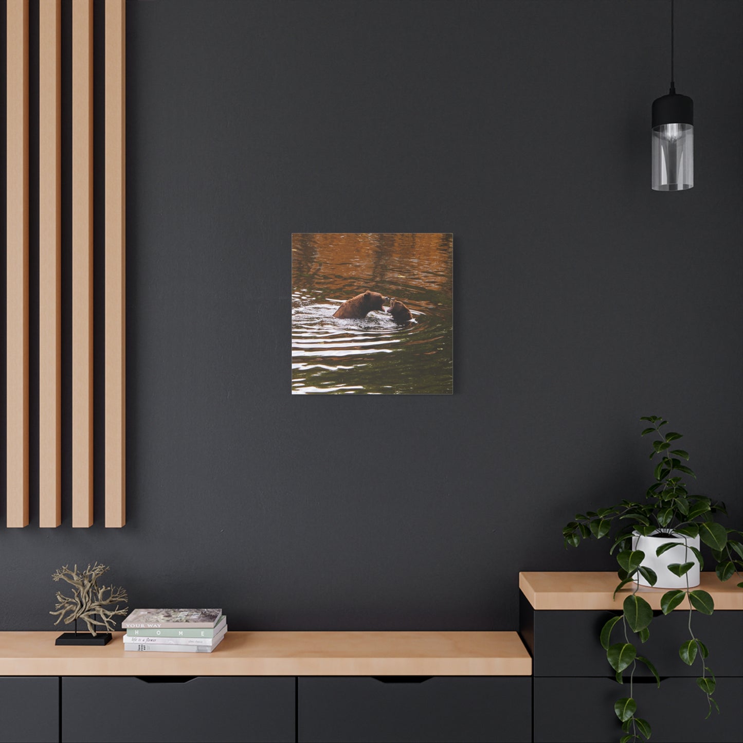 Canvas Print - Talking Bears Photograph