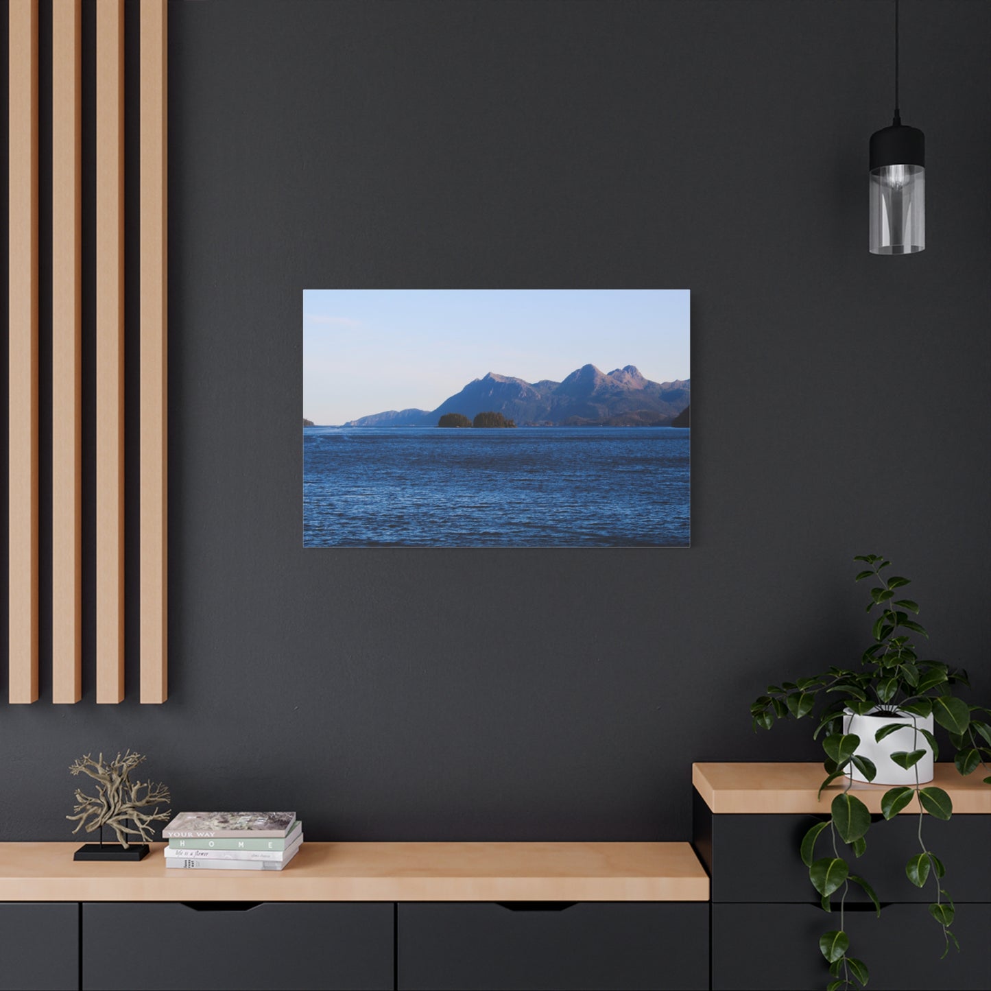 Canvas Print - Where the Mountains Meet the Ocean Photo
