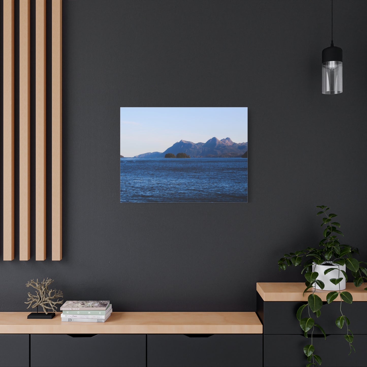 Canvas Print - Where the Mountains Meet the Ocean Photo