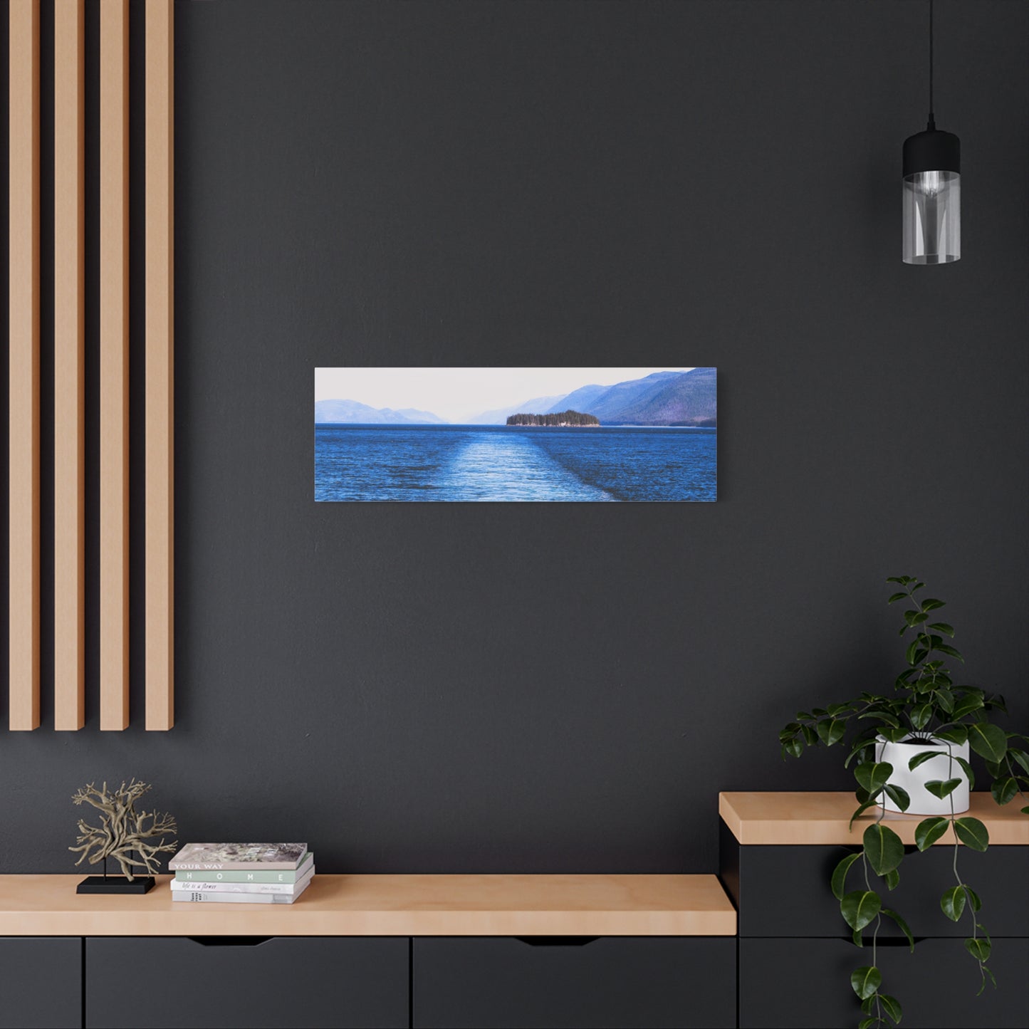 Canvas Print - Wake in Water Photo
