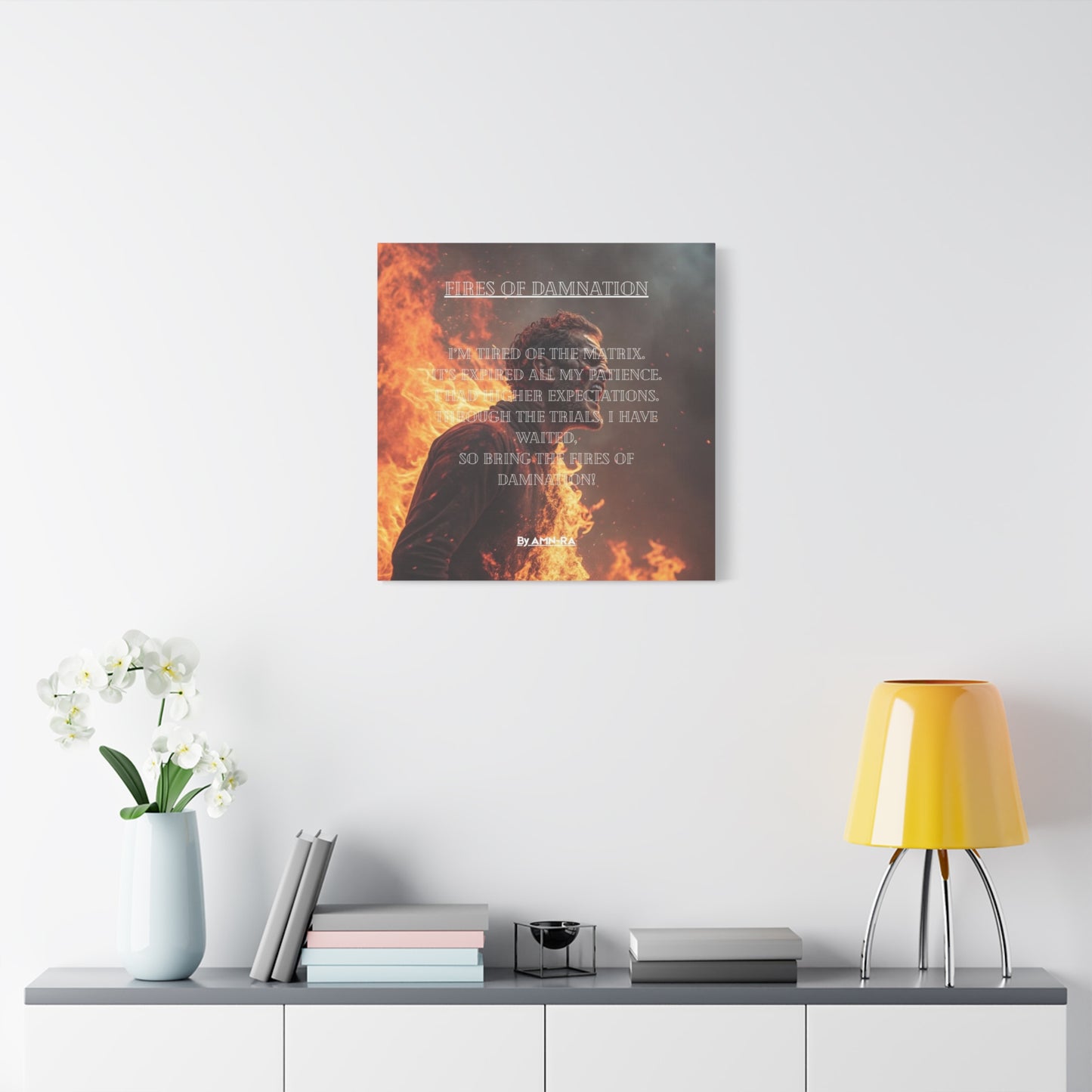 Canvas Print - Fires of Damnation By AMN-RA