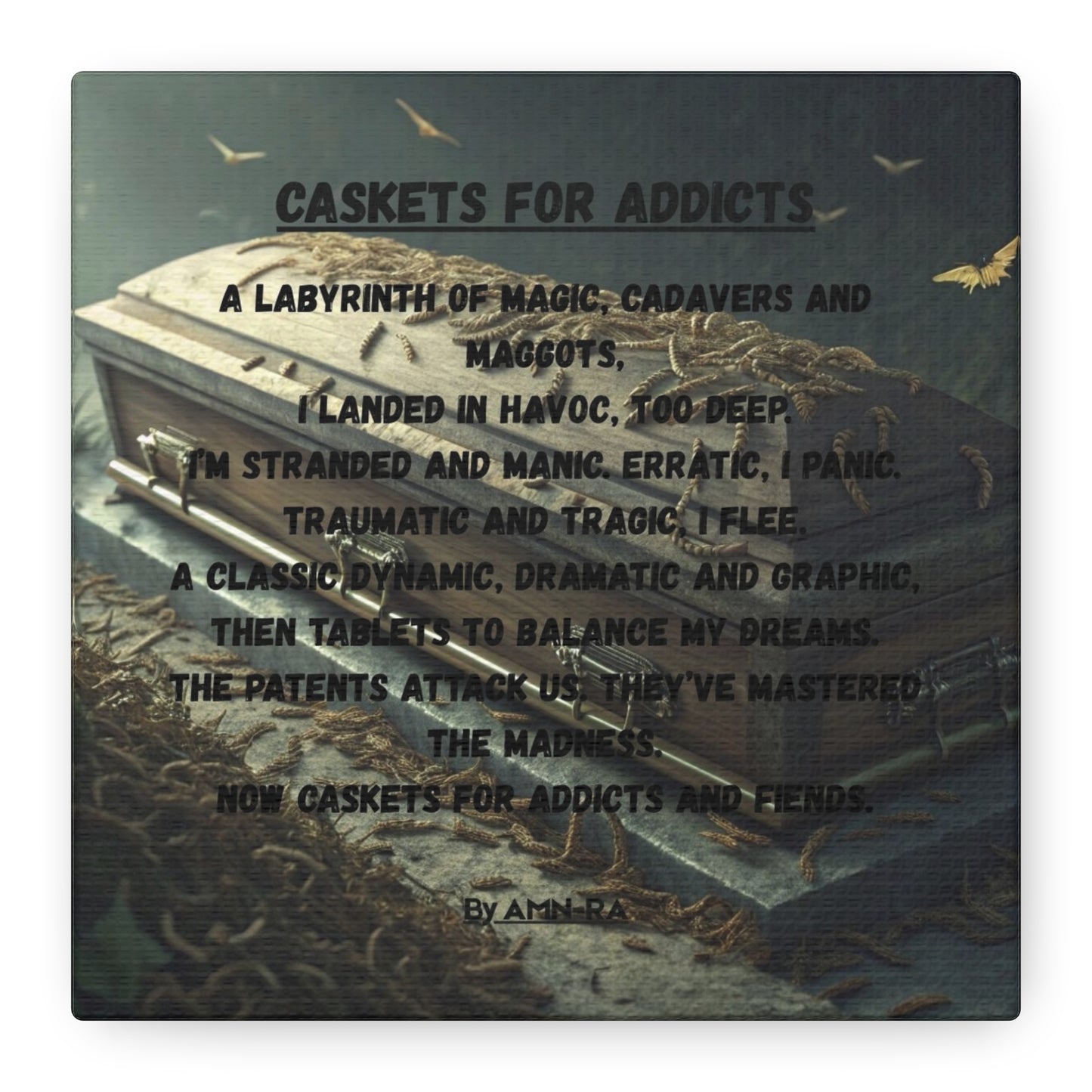 Canvas Print - Caskets for Addicts - By AMN-RA