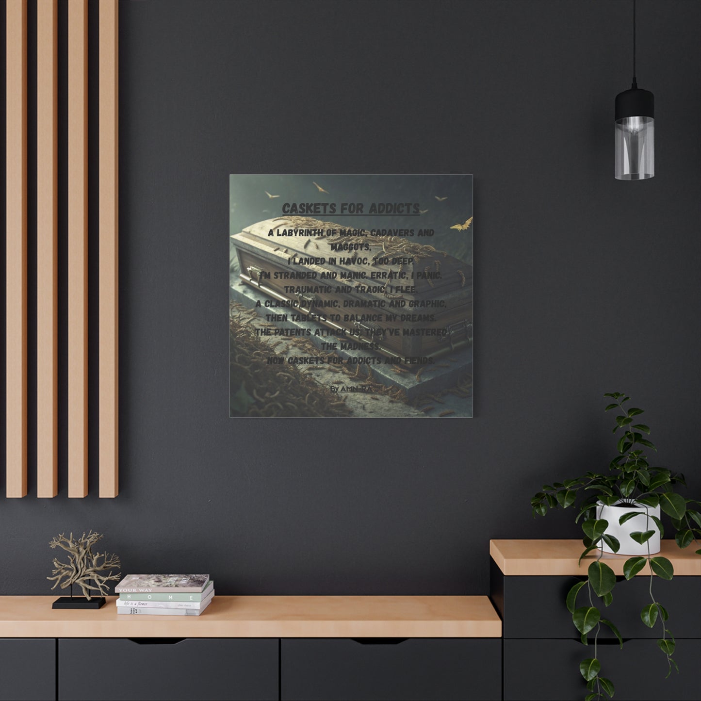 Canvas Print - Caskets for Addicts - By AMN-RA