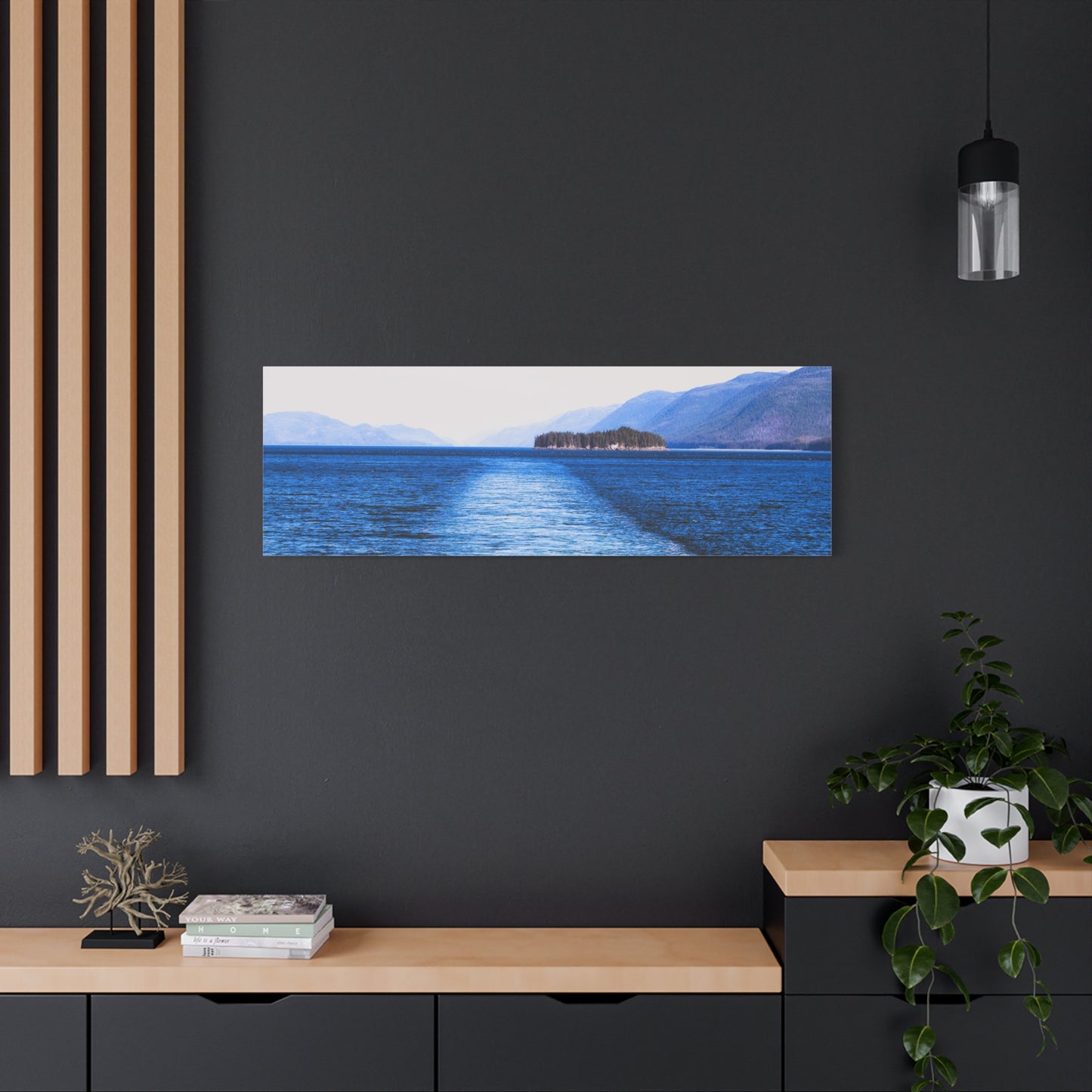 Canvas Print - Wake in Water Photo