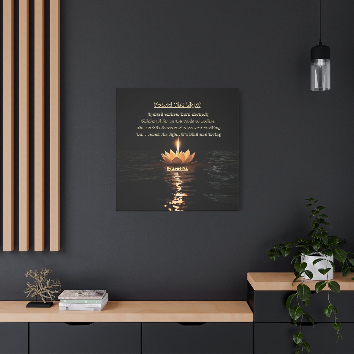 Poetic Canvas Print - Found The Light - By AMN-RA