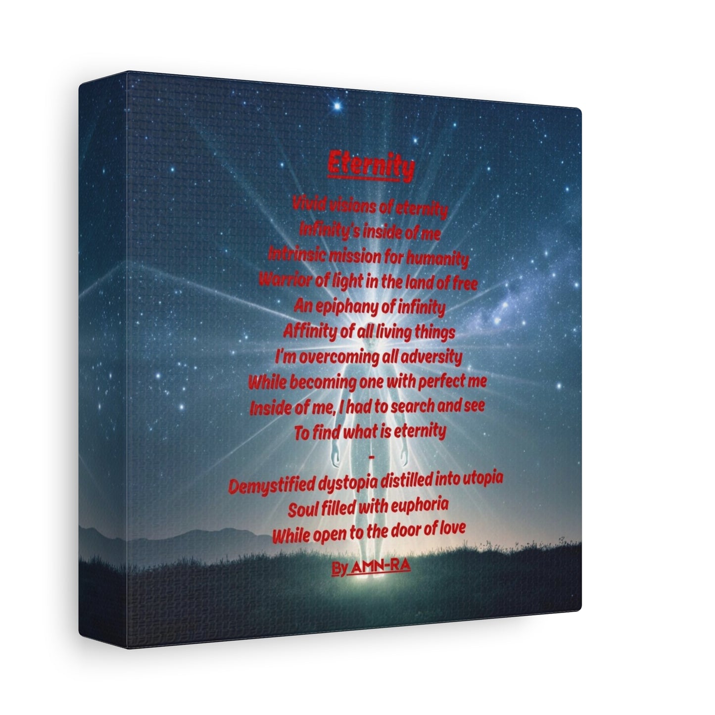 Poetic Canvas Print - Eternity - By AMN-RA