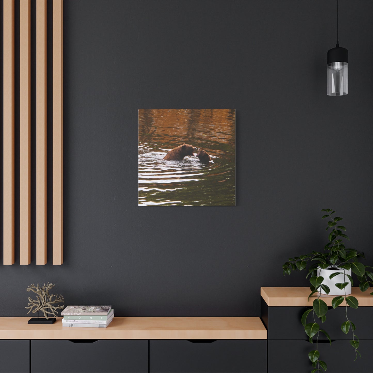 Canvas Print - Talking Bears Photograph