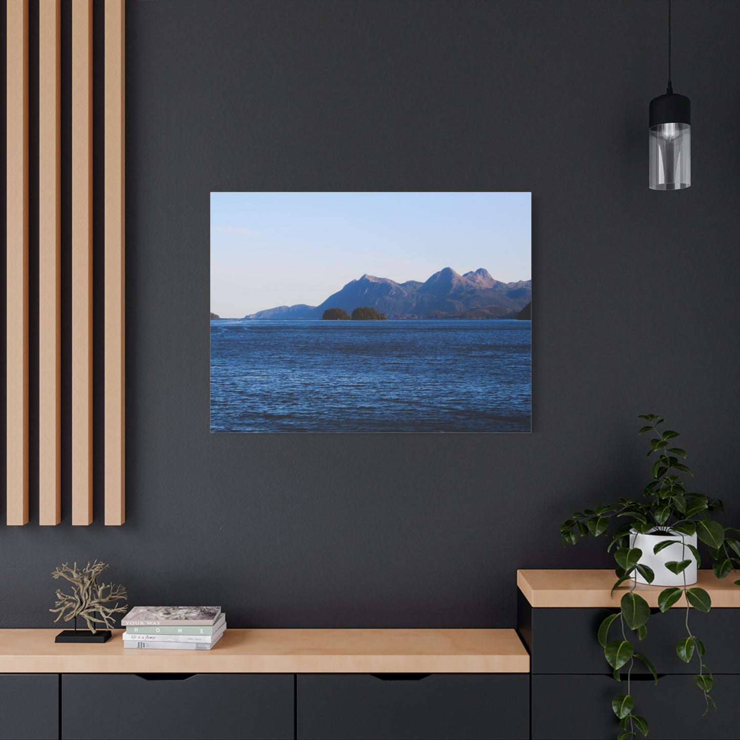 Canvas Print - Where the Mountains Meet the Ocean Photo