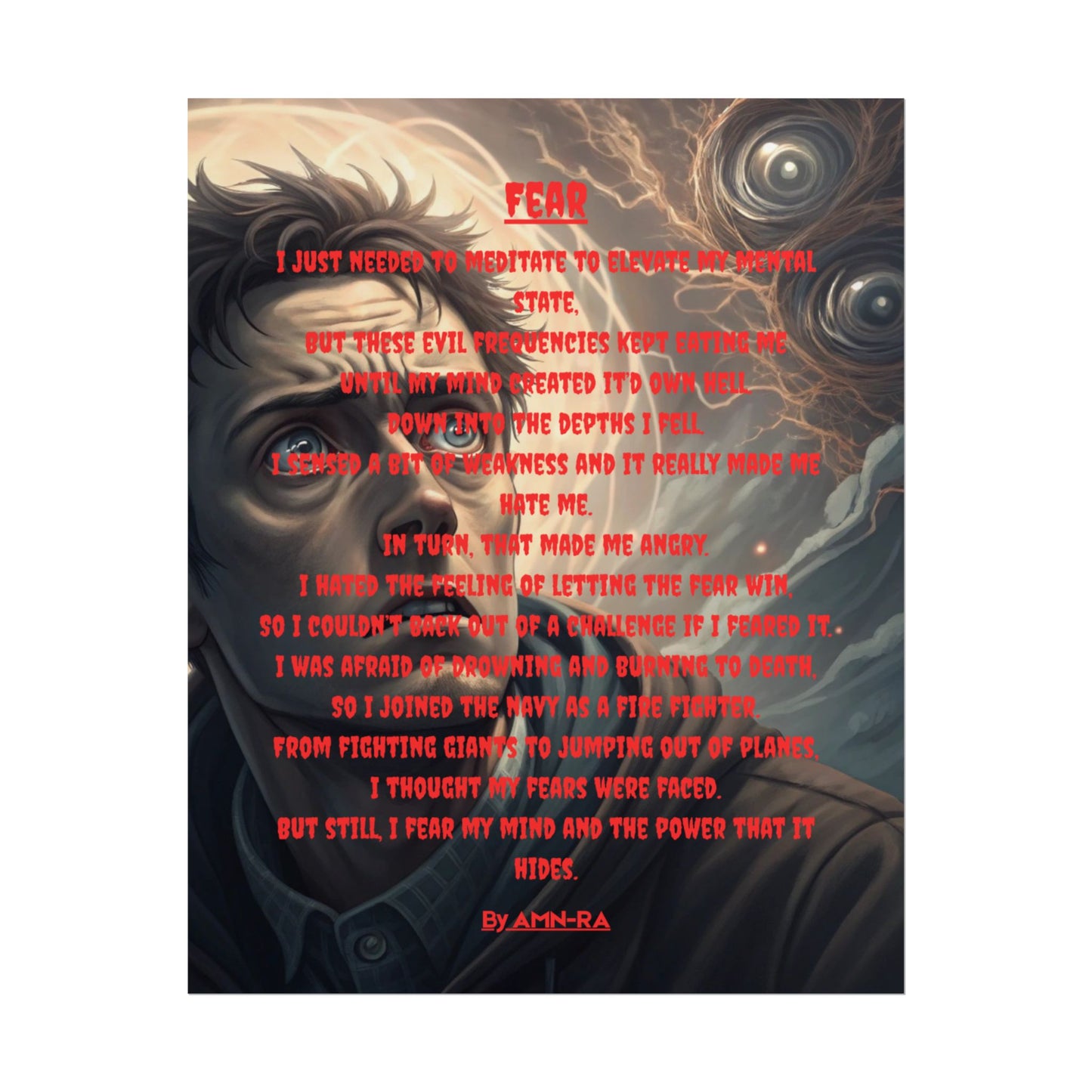 Print Poster - Fear - By AMN-RA
