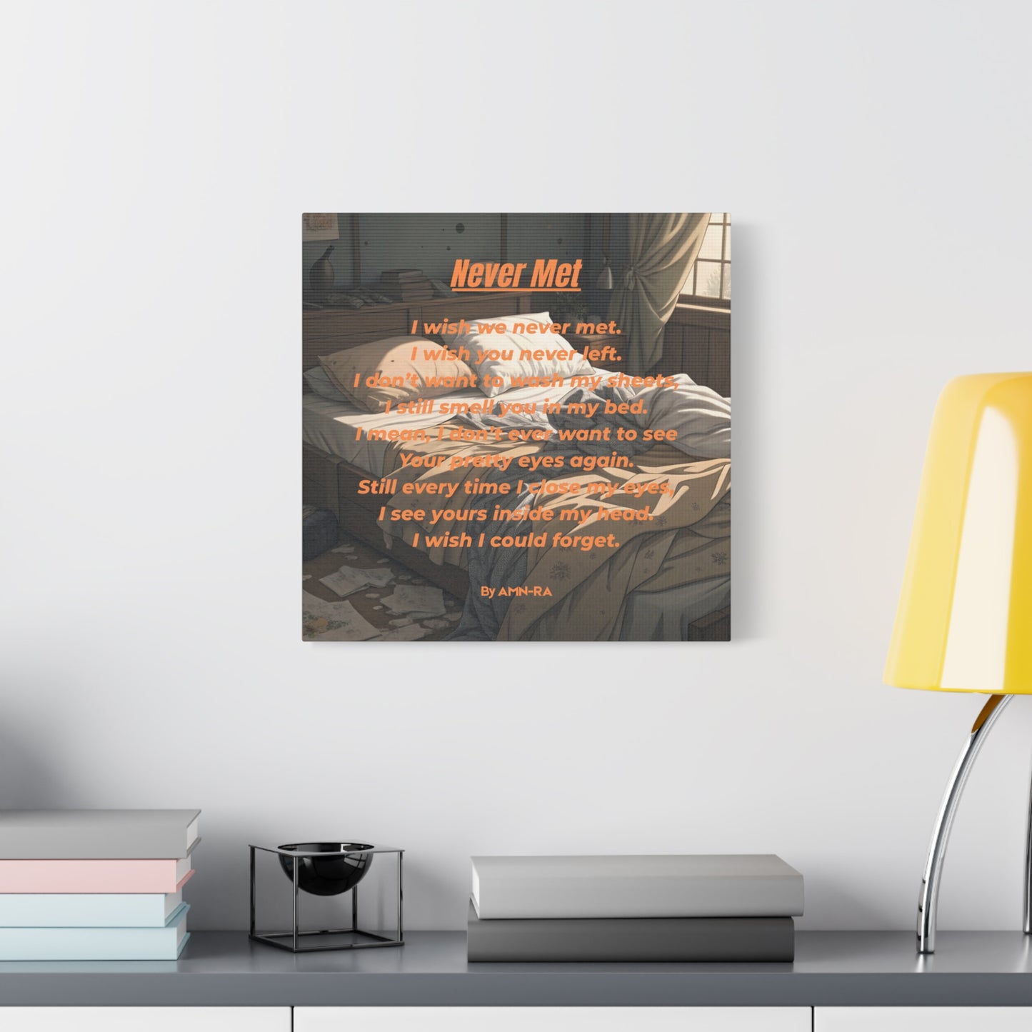 Canvas Poster - Full Color "Never Met" by AMN_RA