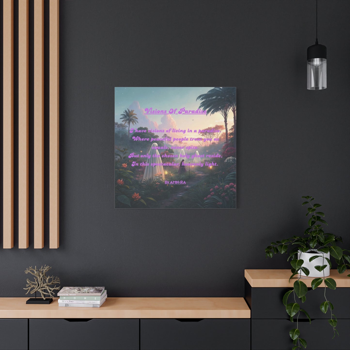 Poetic Canvas Print - Visions Of Paradise - By AMN-RA